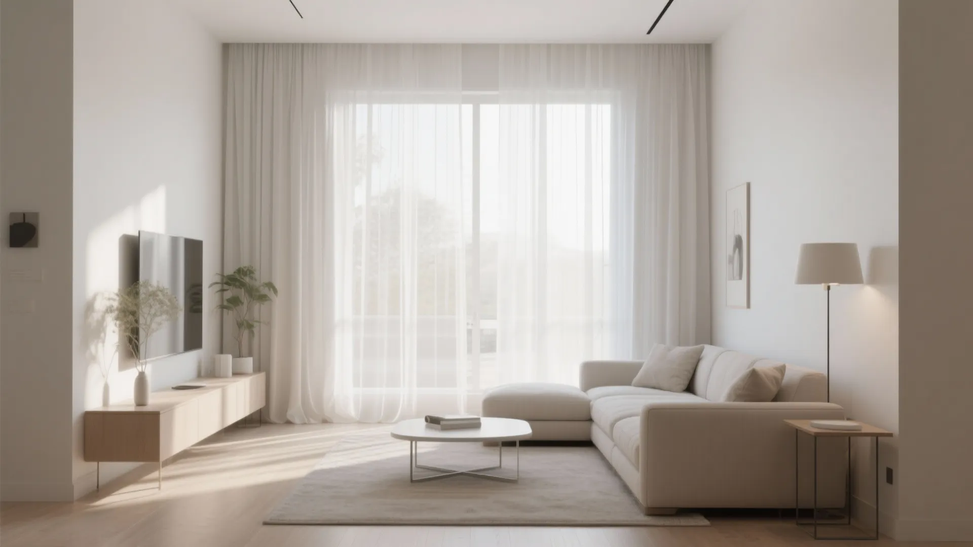 1. Floor-to-Ceiling Sheer Drapes