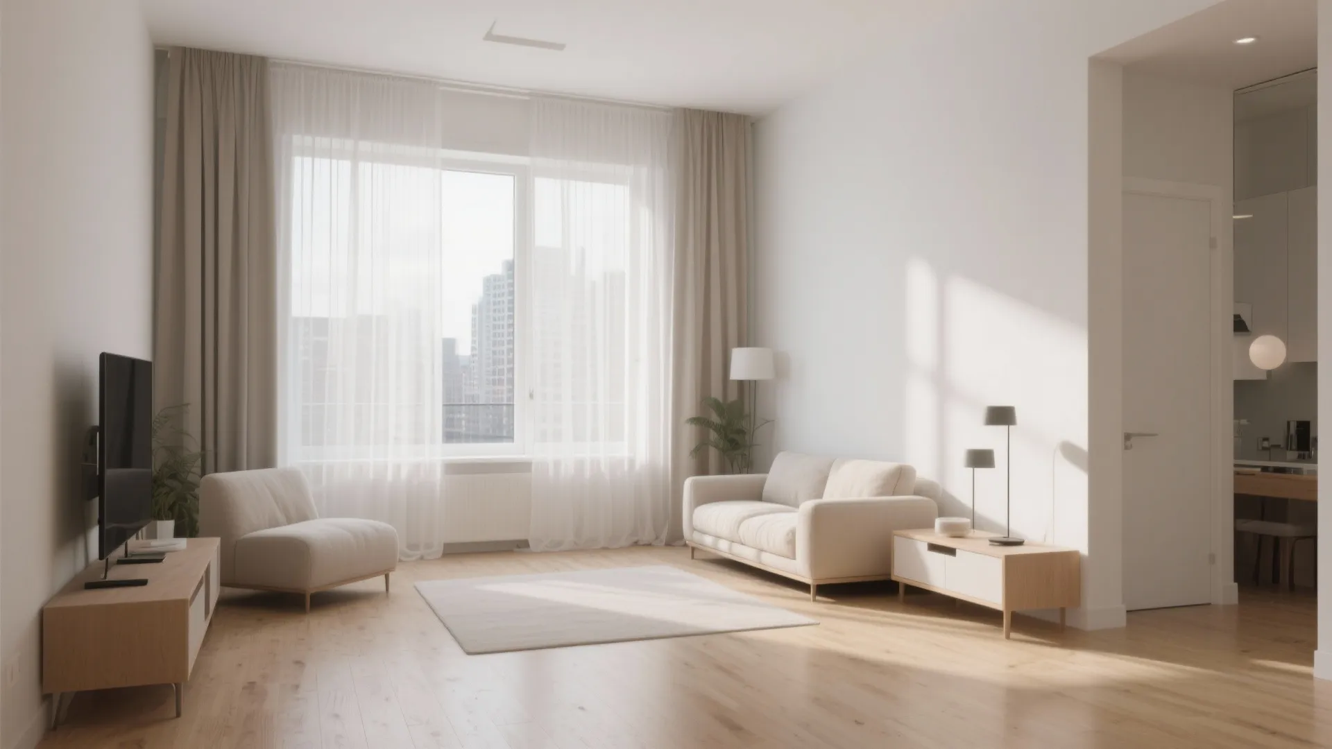 1. Floor-to-Ceiling Sheer Curtains