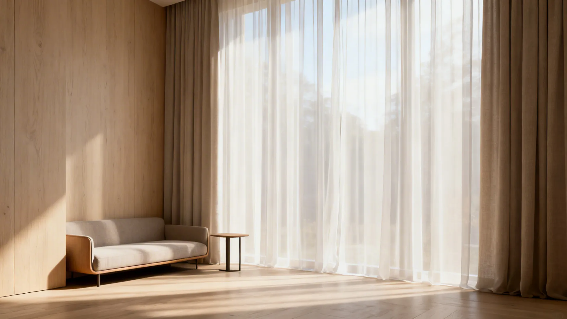 1. Floor-to-ceiling sheer layers