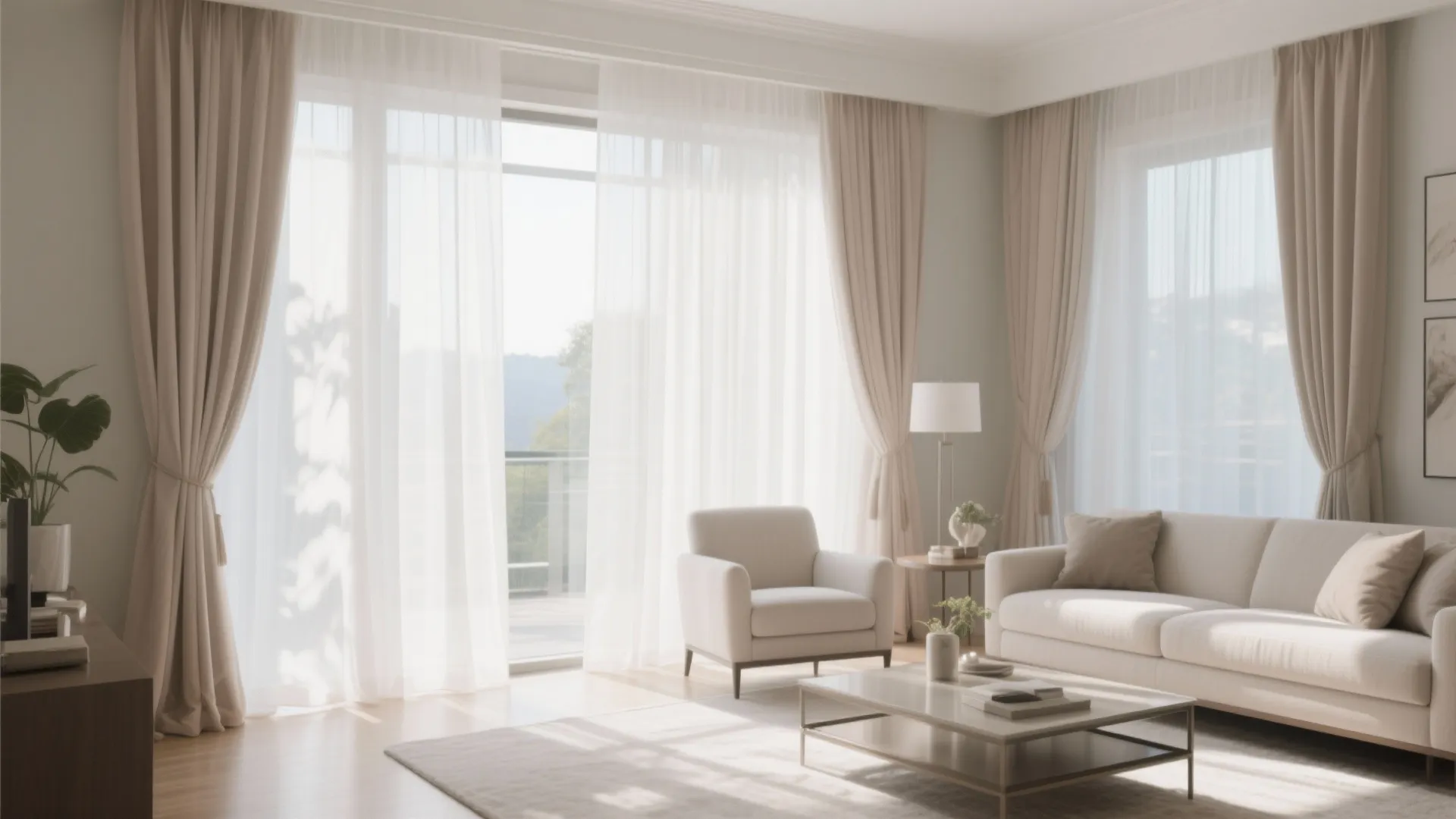 3. Sheer Layers for Soft Light Control