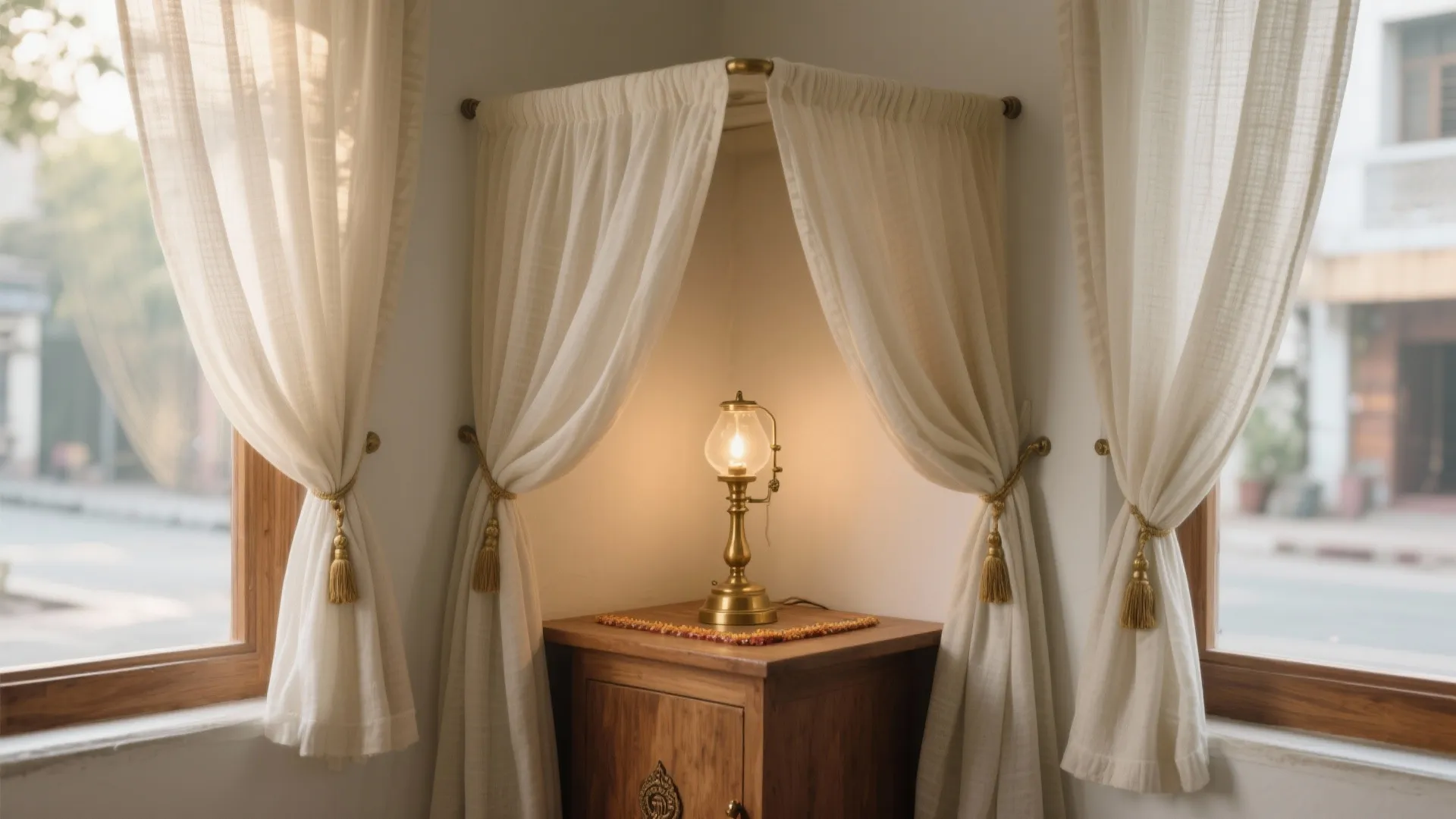 Sheer Linen Layers for Soft Glow