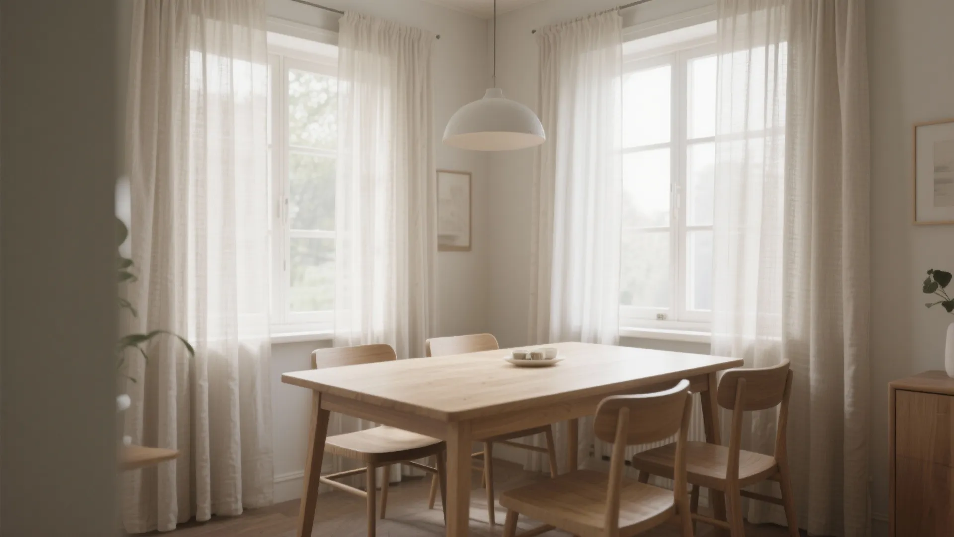 1. Sheer Linen Curtains