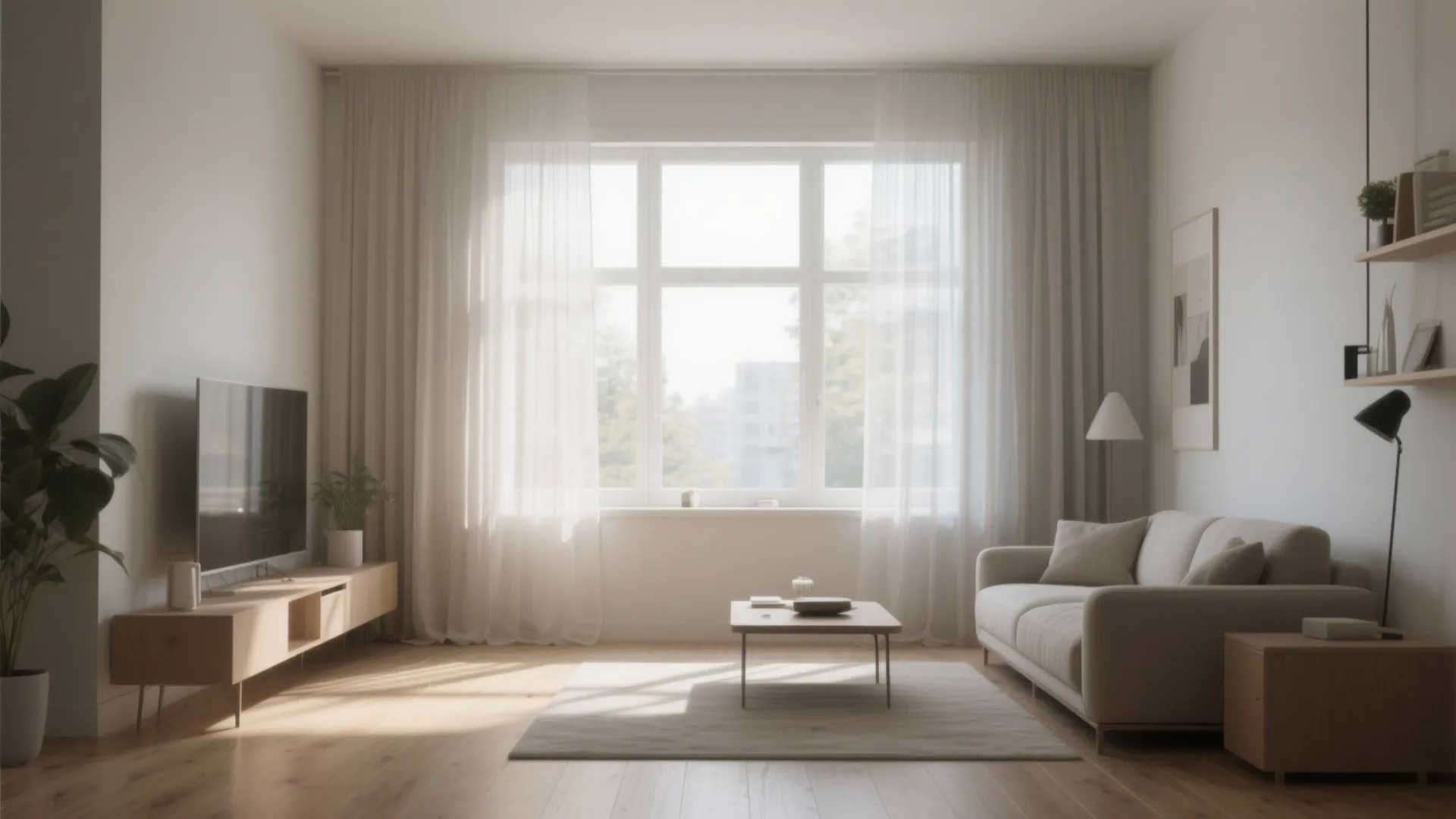 1. Minimalist Sheer Linen Curtains