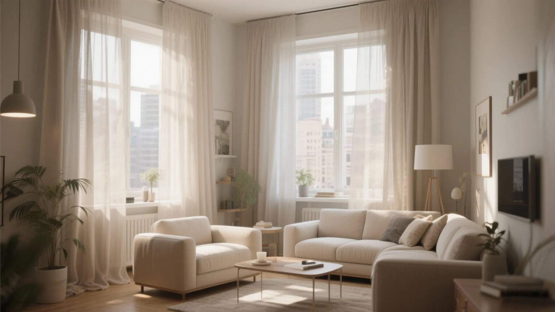 1. Sheer Linen Curtains for Airy Light