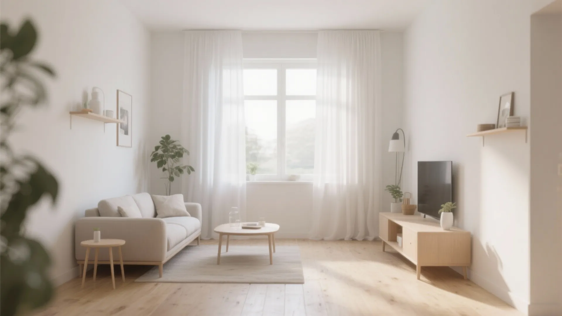 1. Sheer Linen Curtains