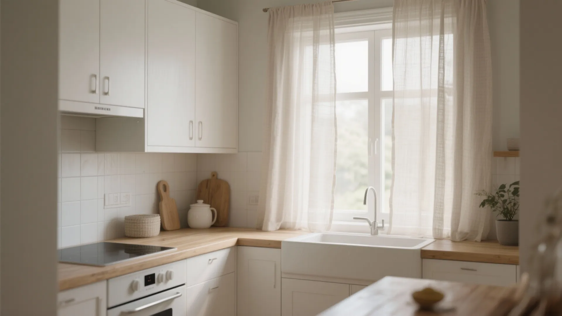 1. Sheer Linen Panels