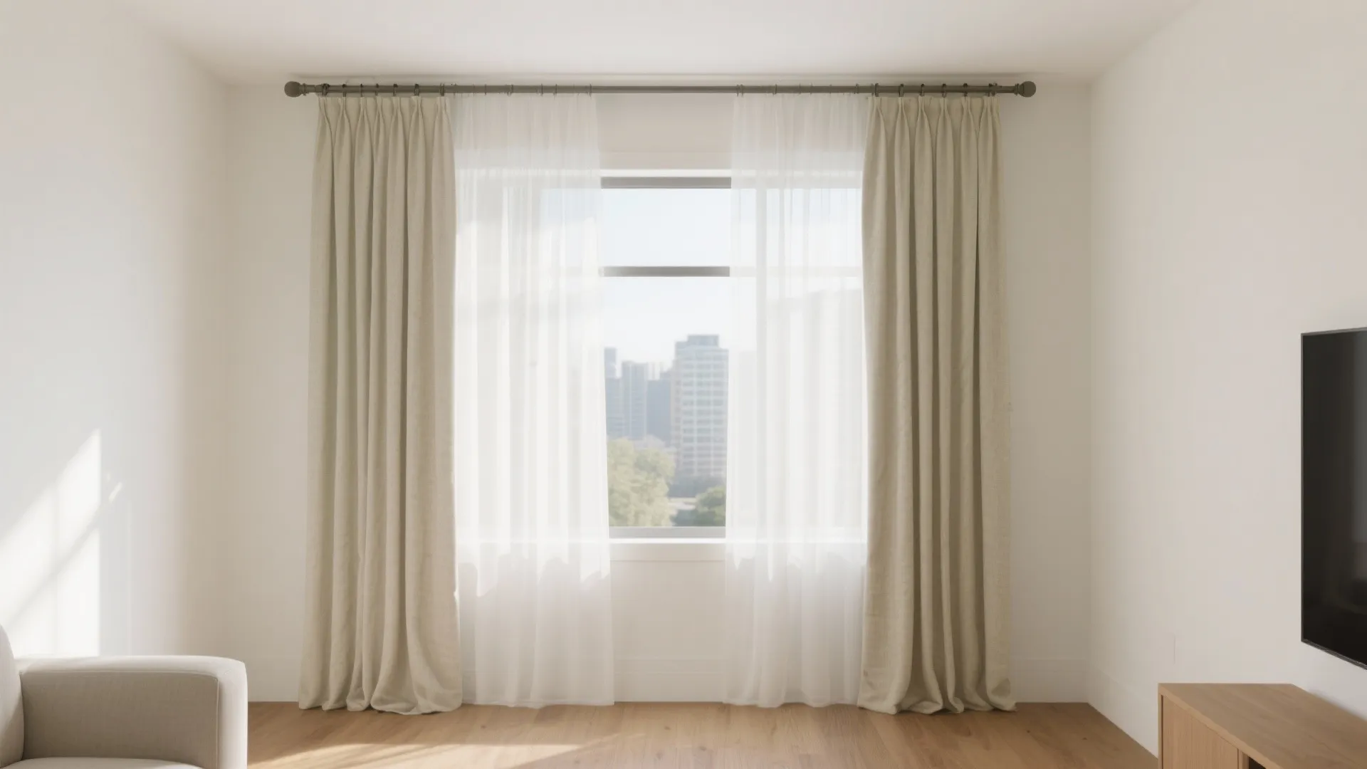 Layered Sheers + Linen Drapes