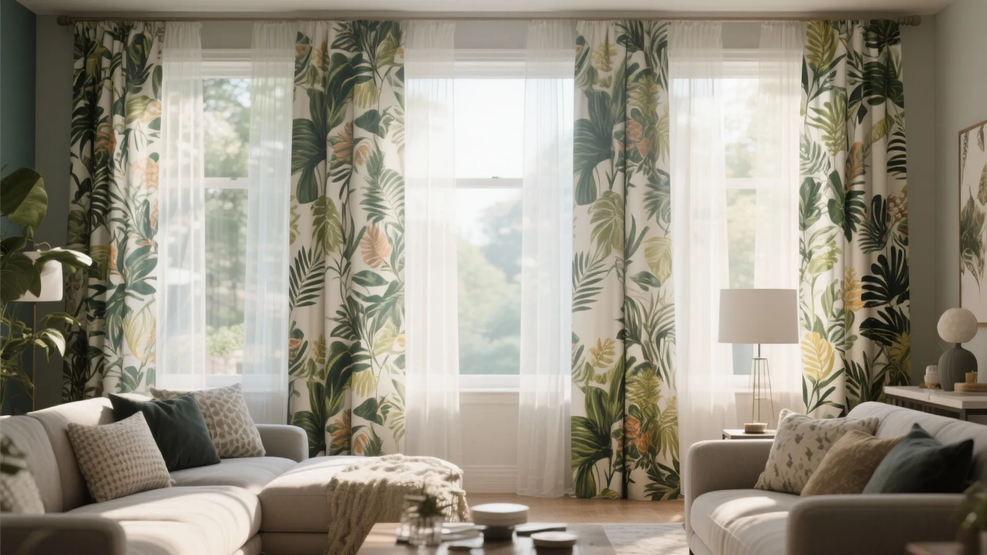 10. Sheer Layers Over Printed Panels