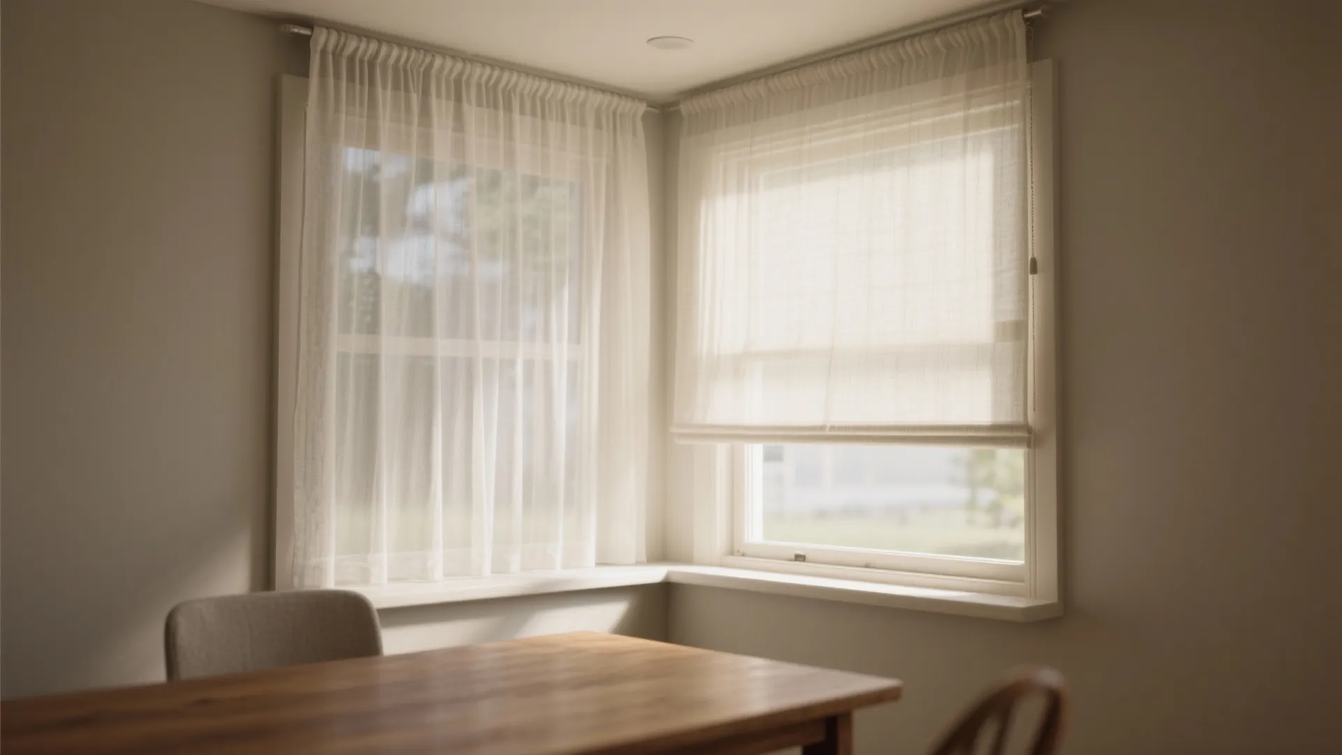 1. Sheer panels to open up depth