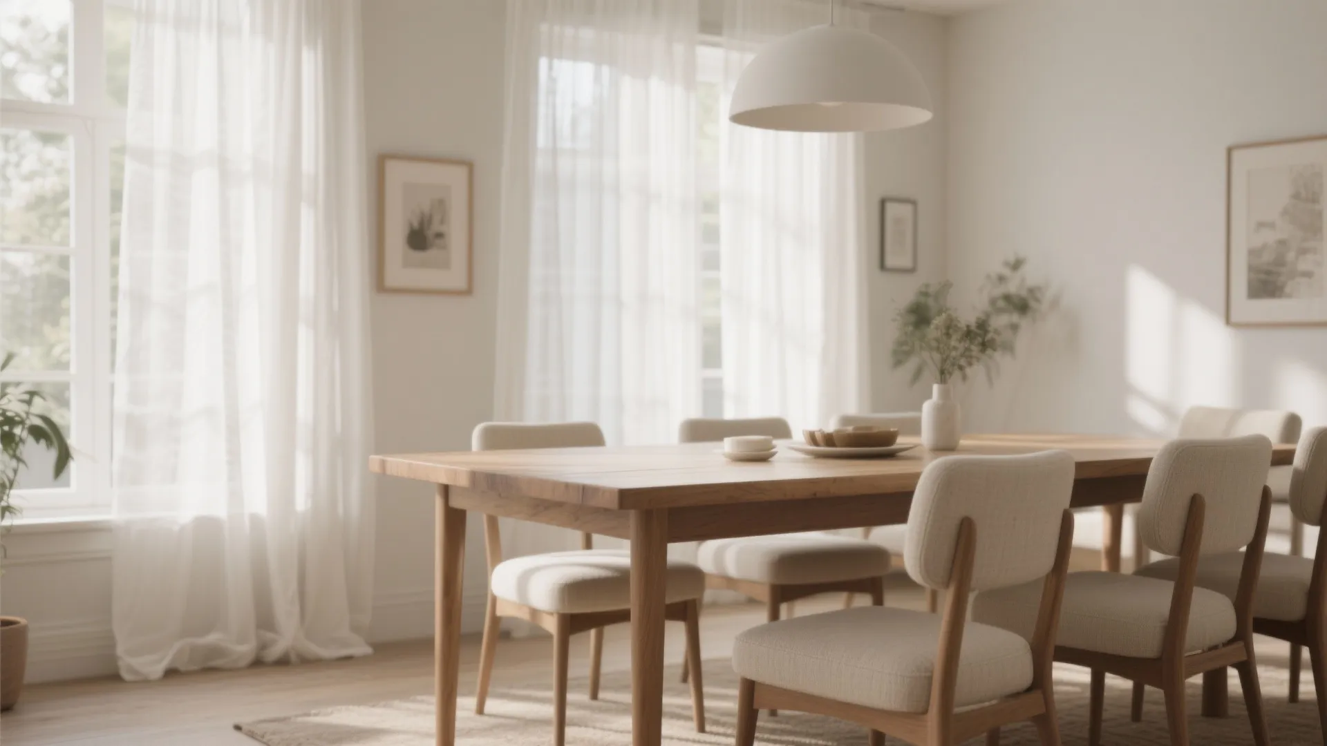 1. Sheer Panels for Airy Light