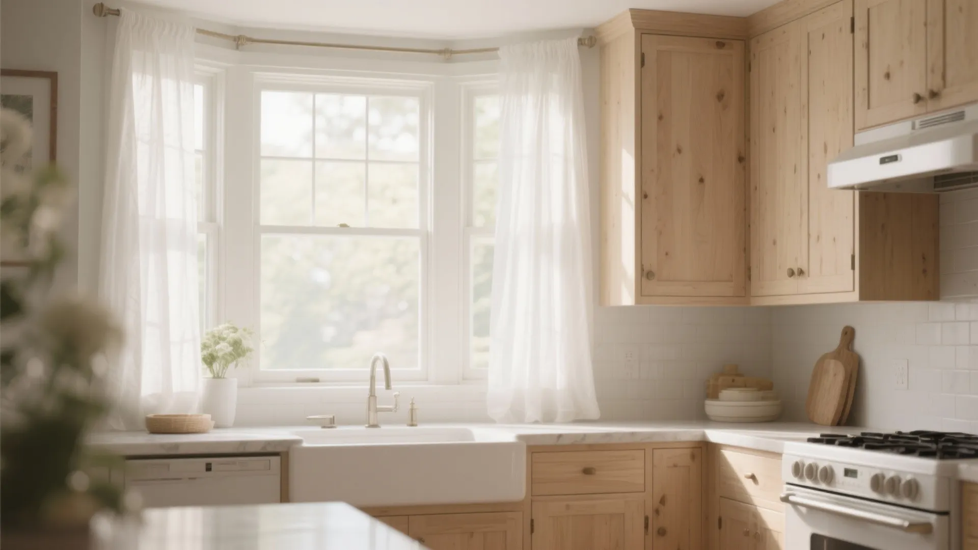 3. Sheer Panels for Soft Light