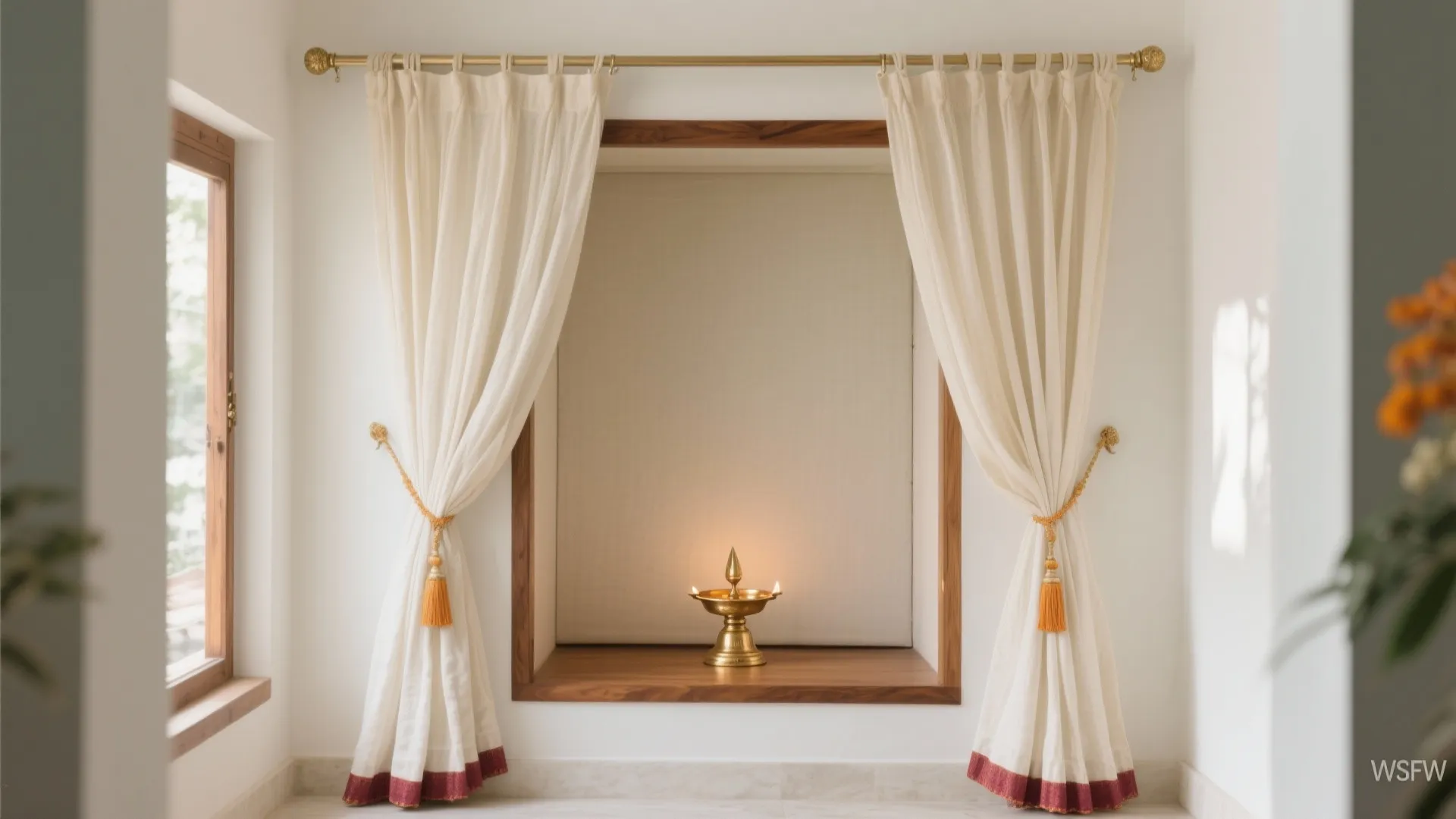 Inspiration 1: Layer sheers with privacy panels