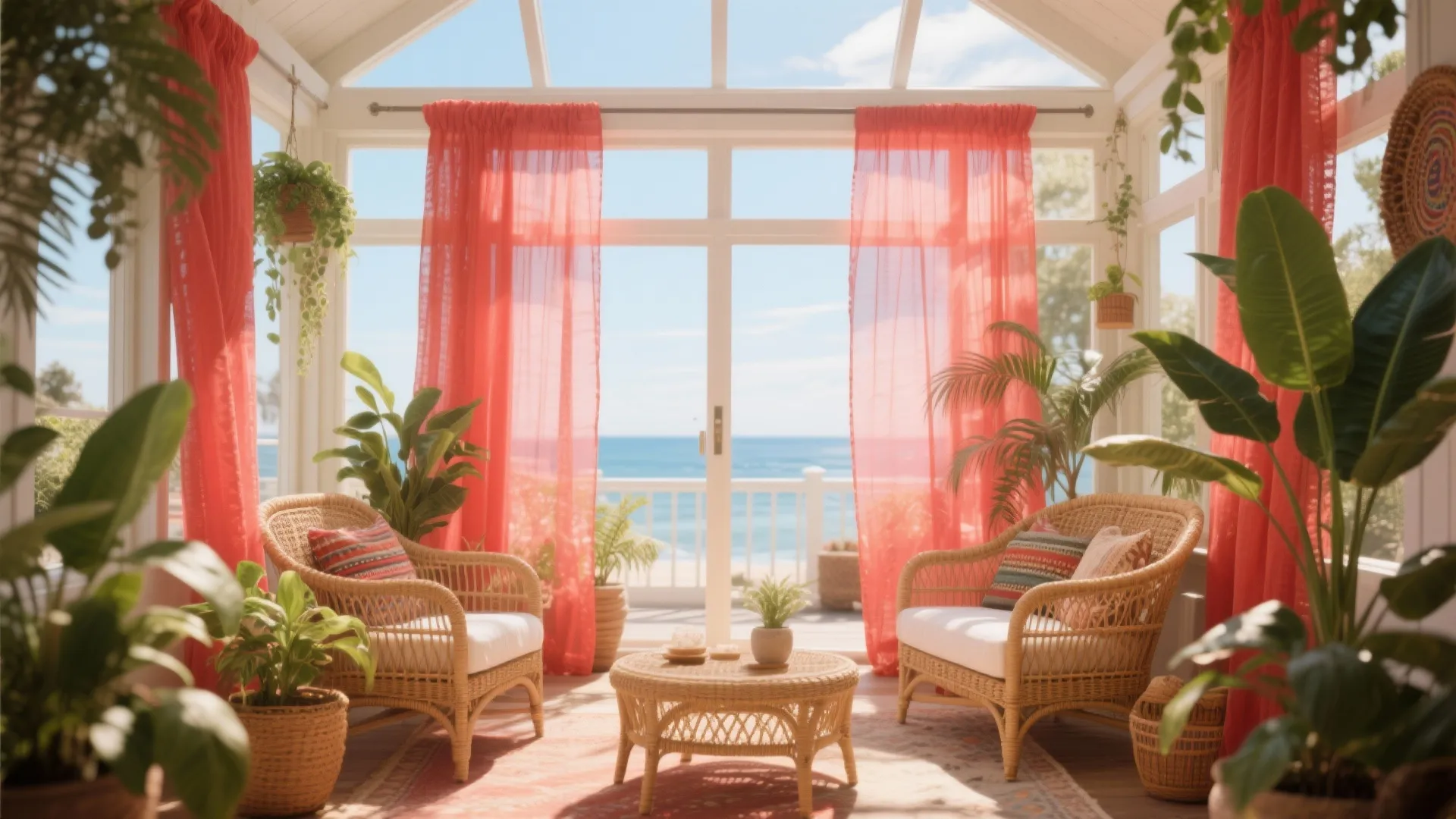 7. Light-Filtering Sheer Red