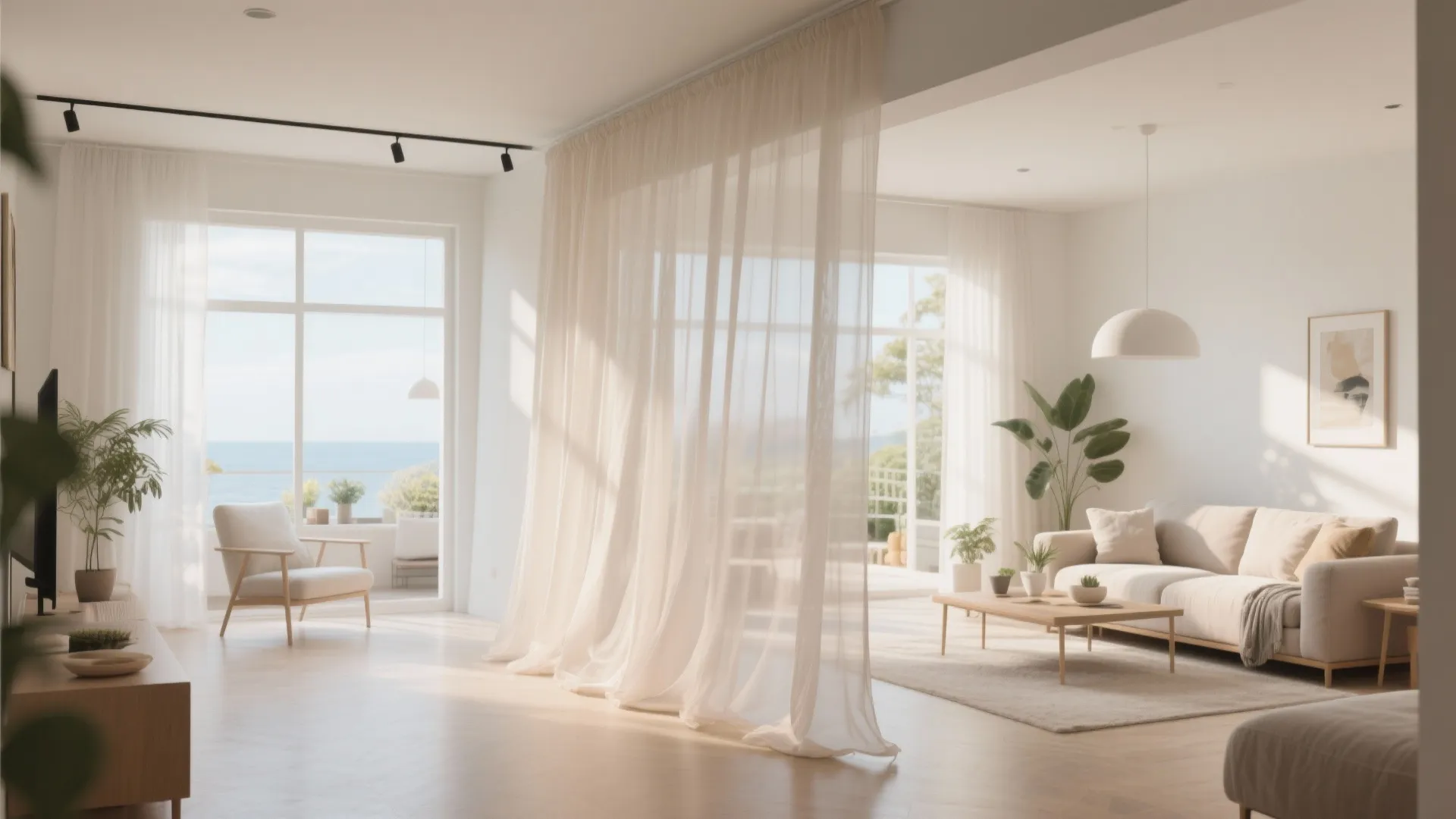 4. Sheer Room Dividers