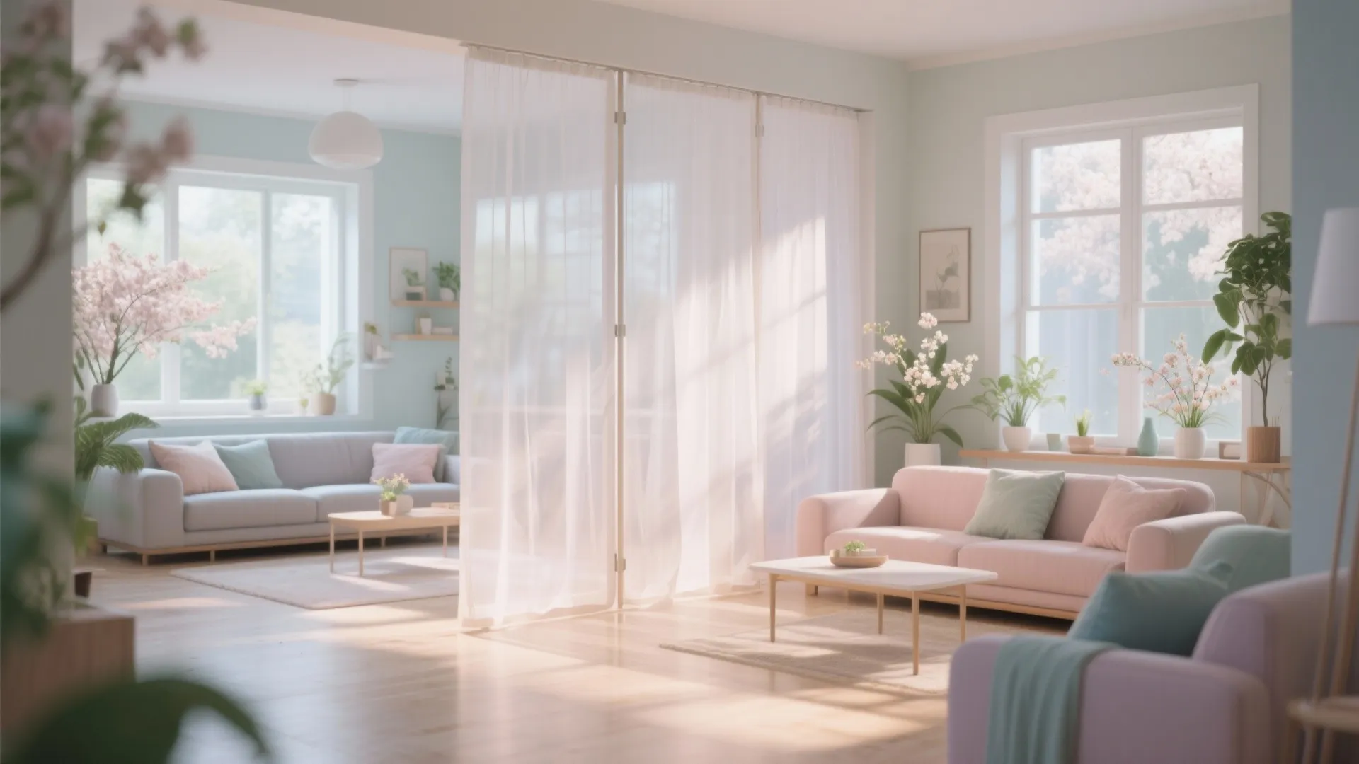 9. Sheer Room Dividers