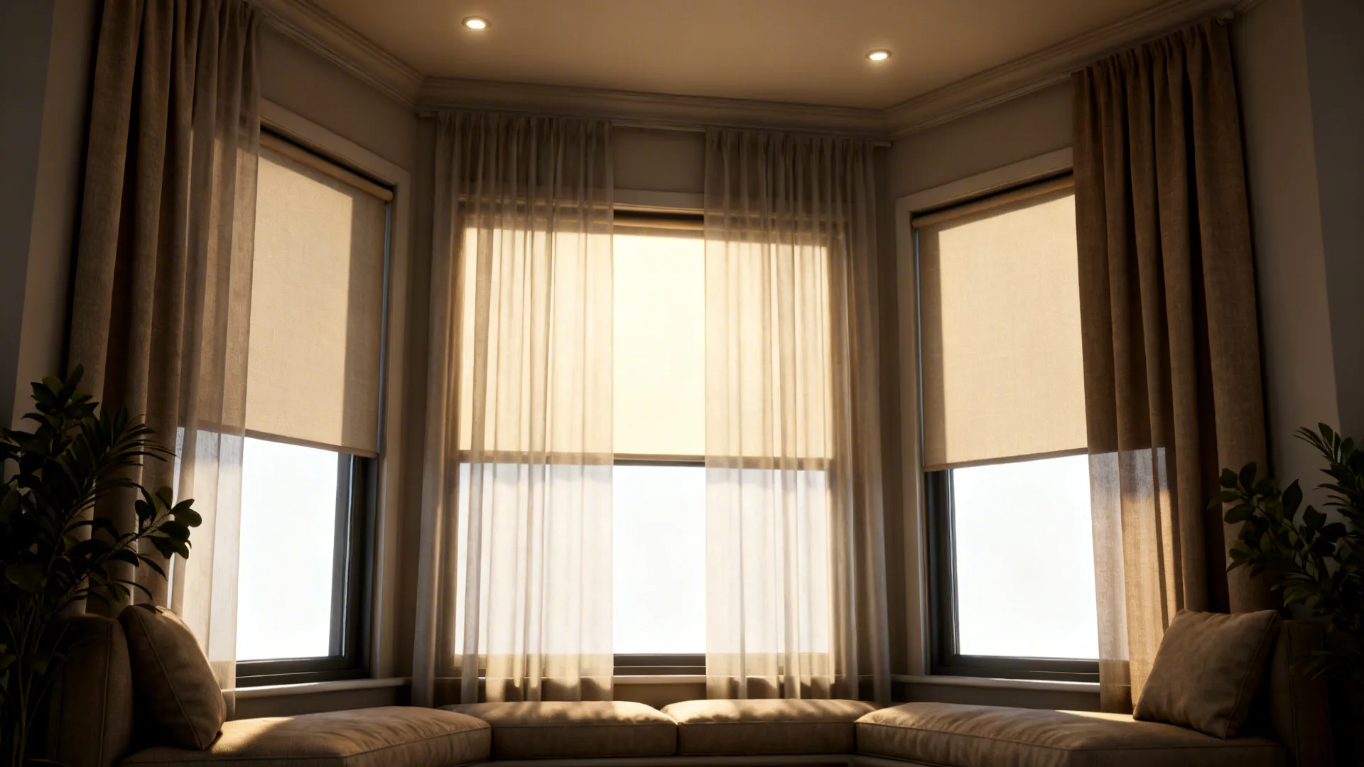 2. Sheer inner layer with heavier sidelights