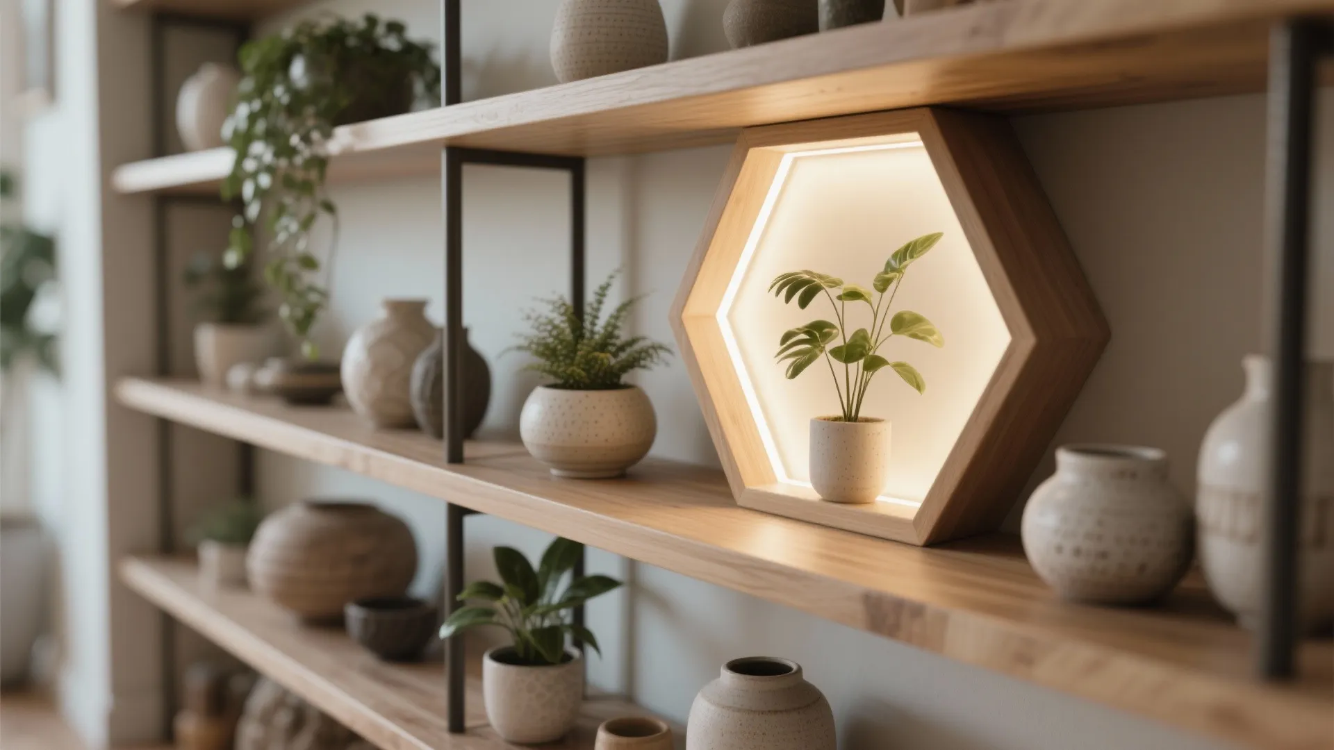 5. Accent for Open Shelving