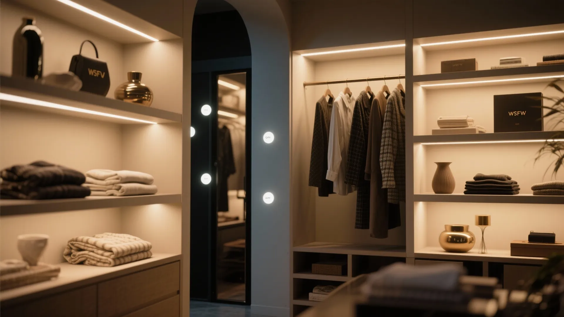 5. Accent Shelves and Closets