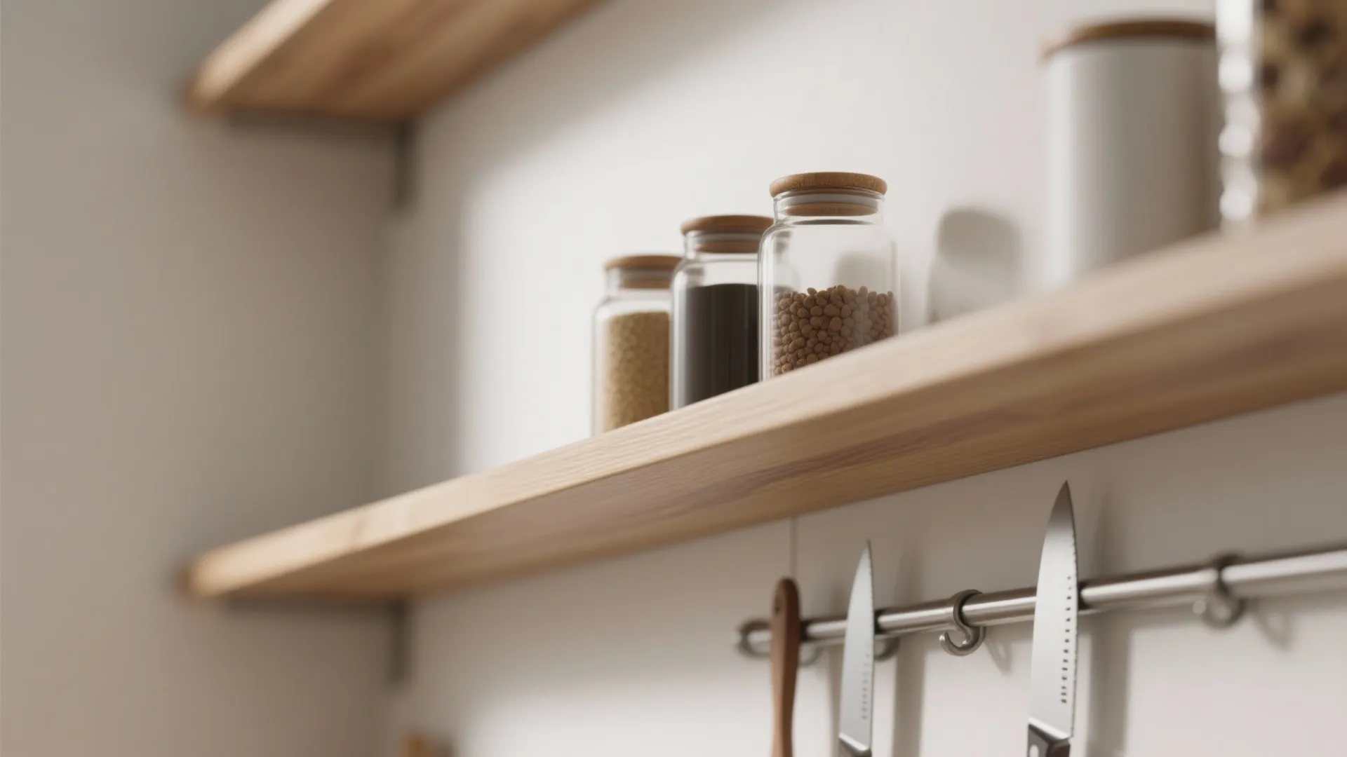 Minimalist kitchen storage that breathes