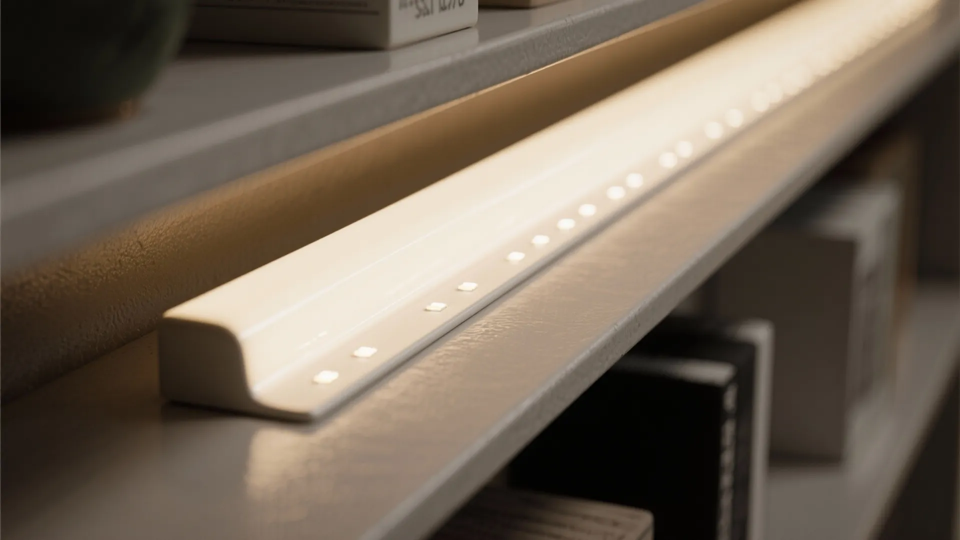 Slim Linear Over Open Shelving