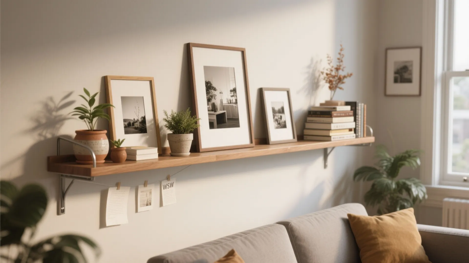 3. Shelf + Hanging Mix — Flexible and Functional