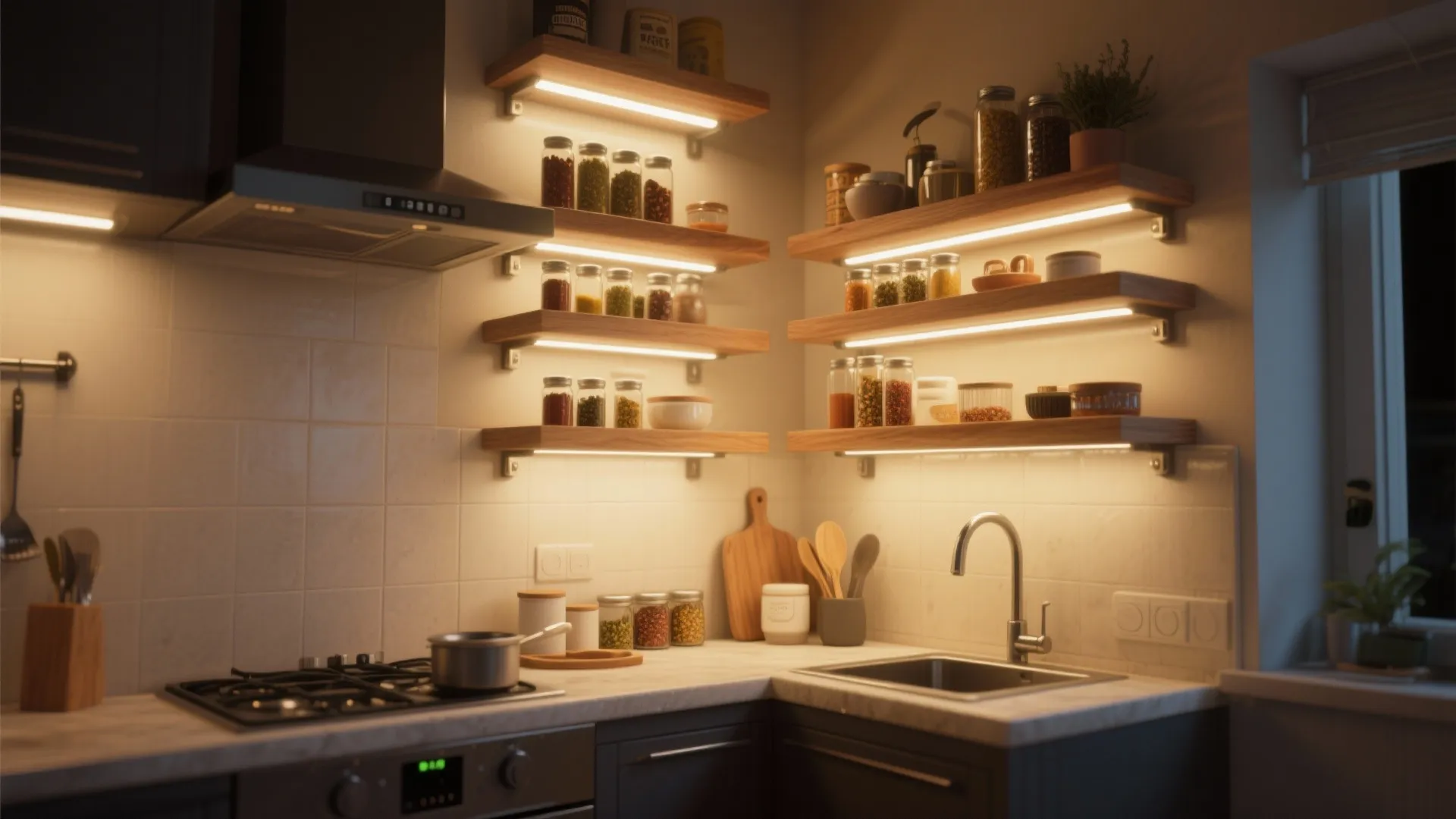 4: Integrated Shelf Lighting for Function