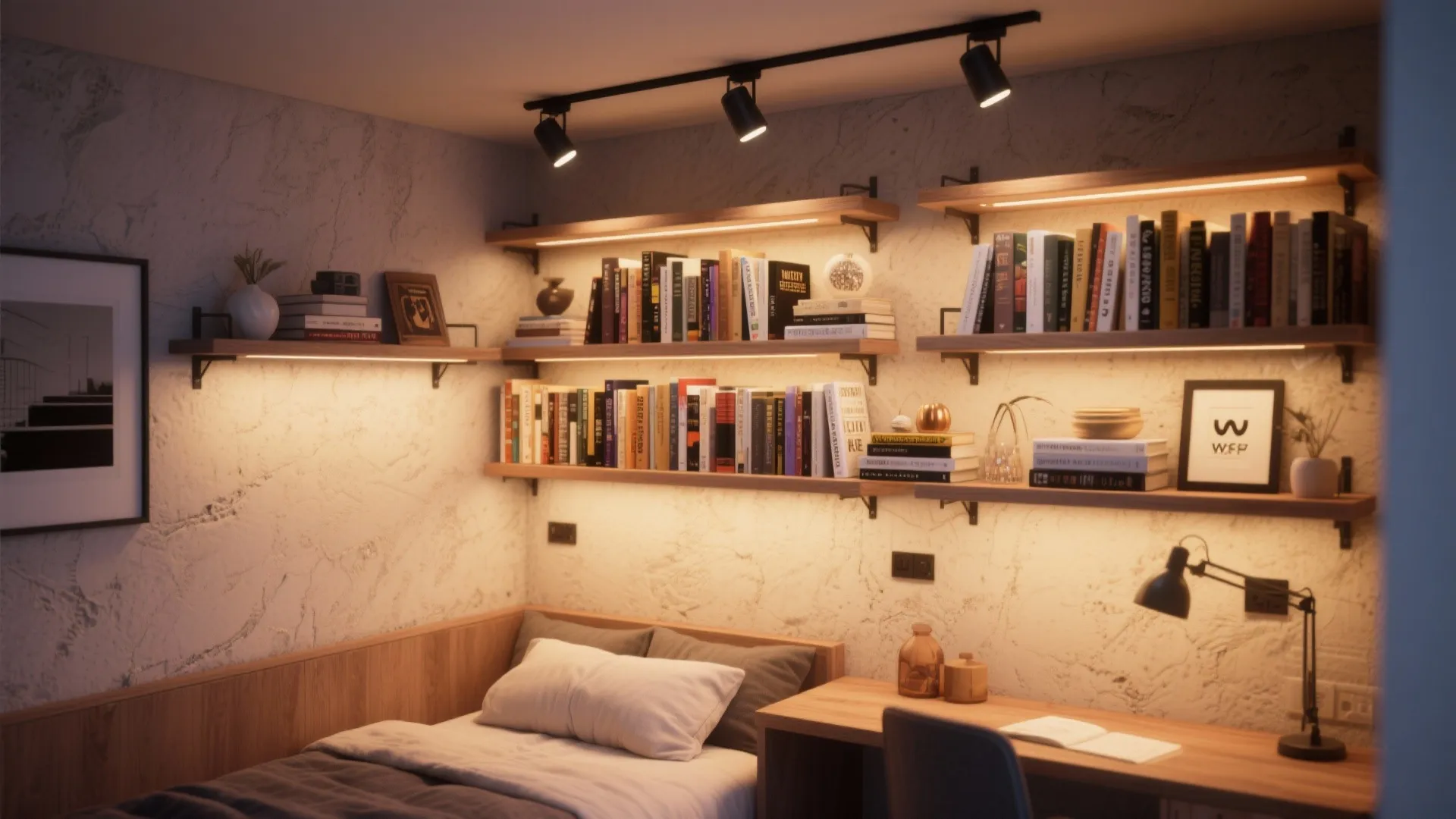 5. Integrate with Shelving and Furniture