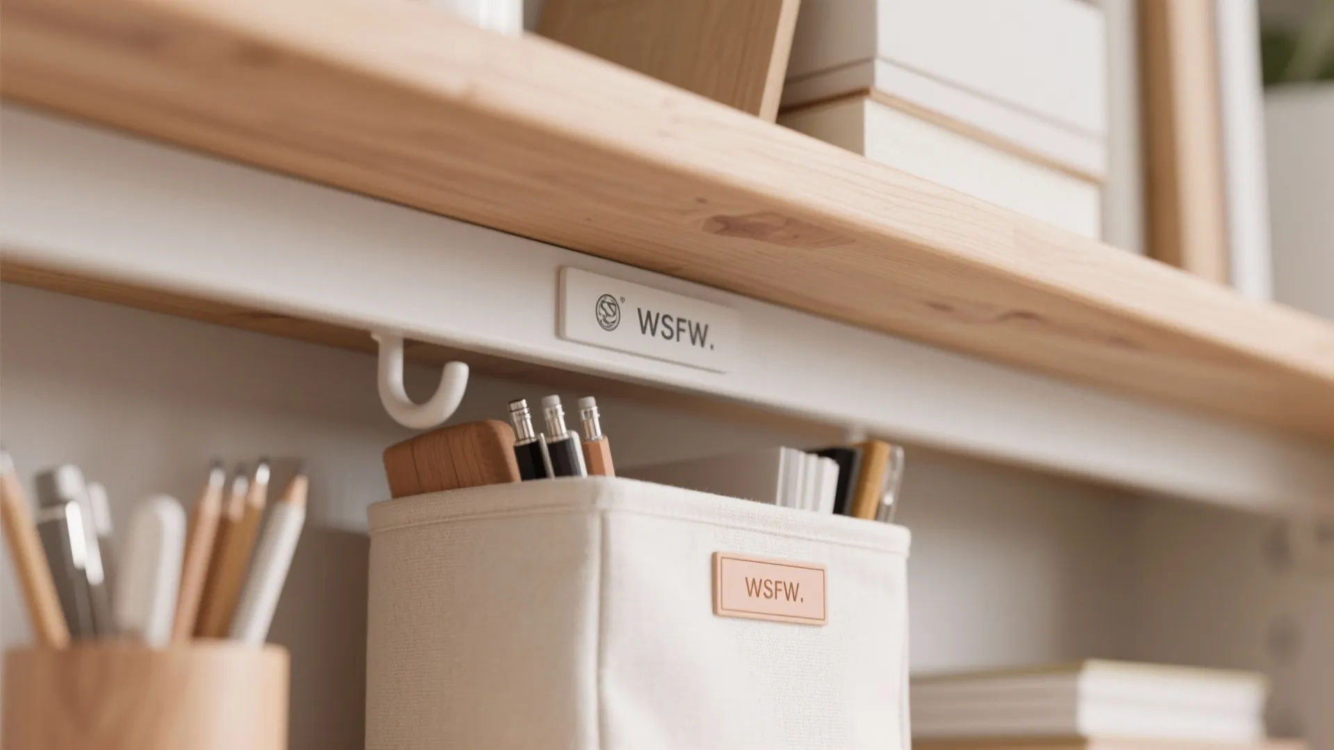 Minimalist storage that stays within arm’s reach
