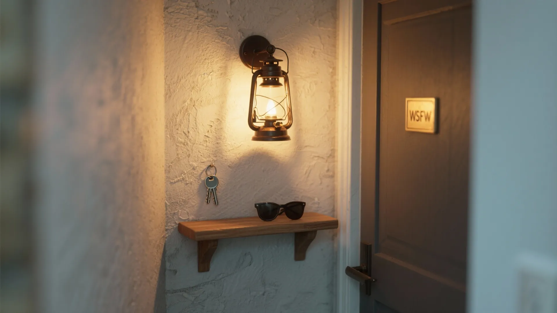 3. Integrated shelf-lantern combos for function