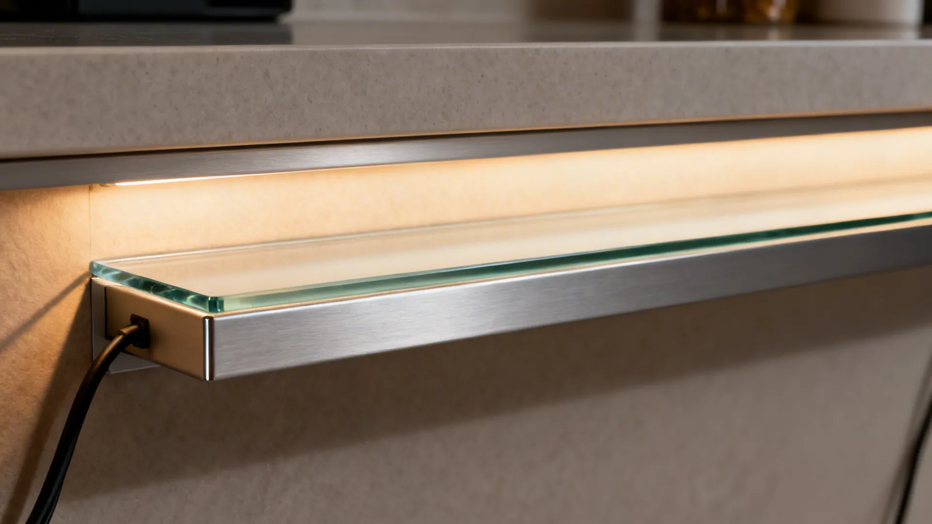 Back-Lit Glass Shelving for Storage and Glow