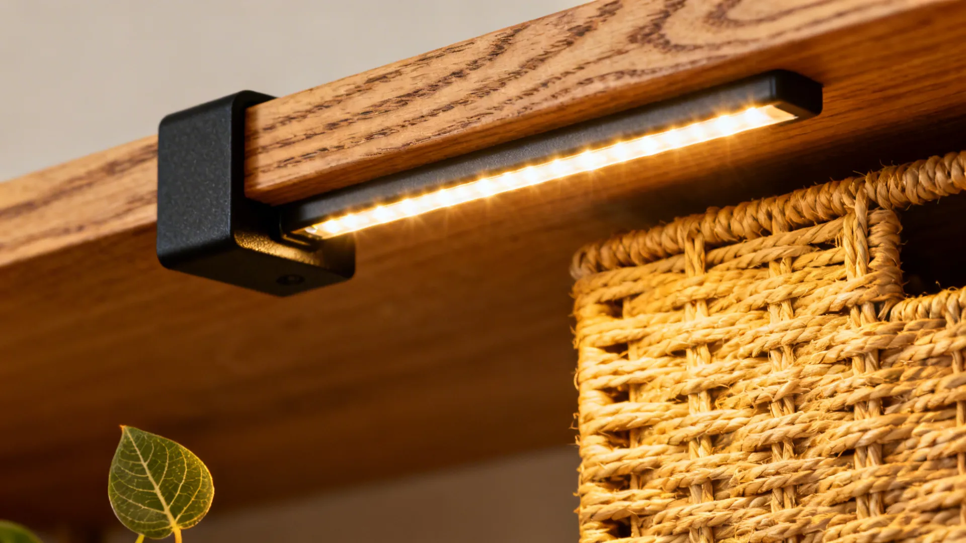 Open Shelving Partition with Storage