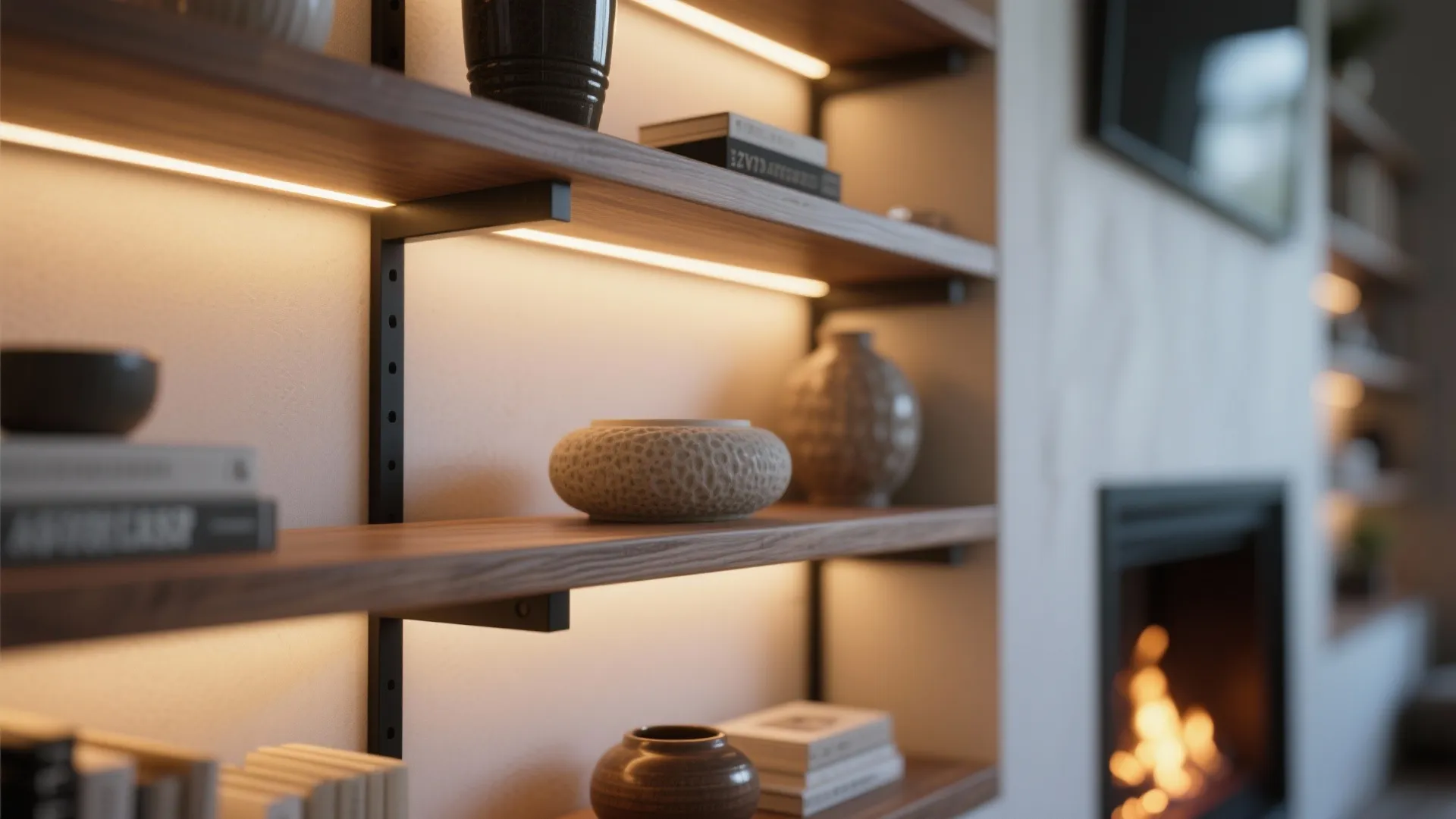 Warm up with layered light and tactile neutrals