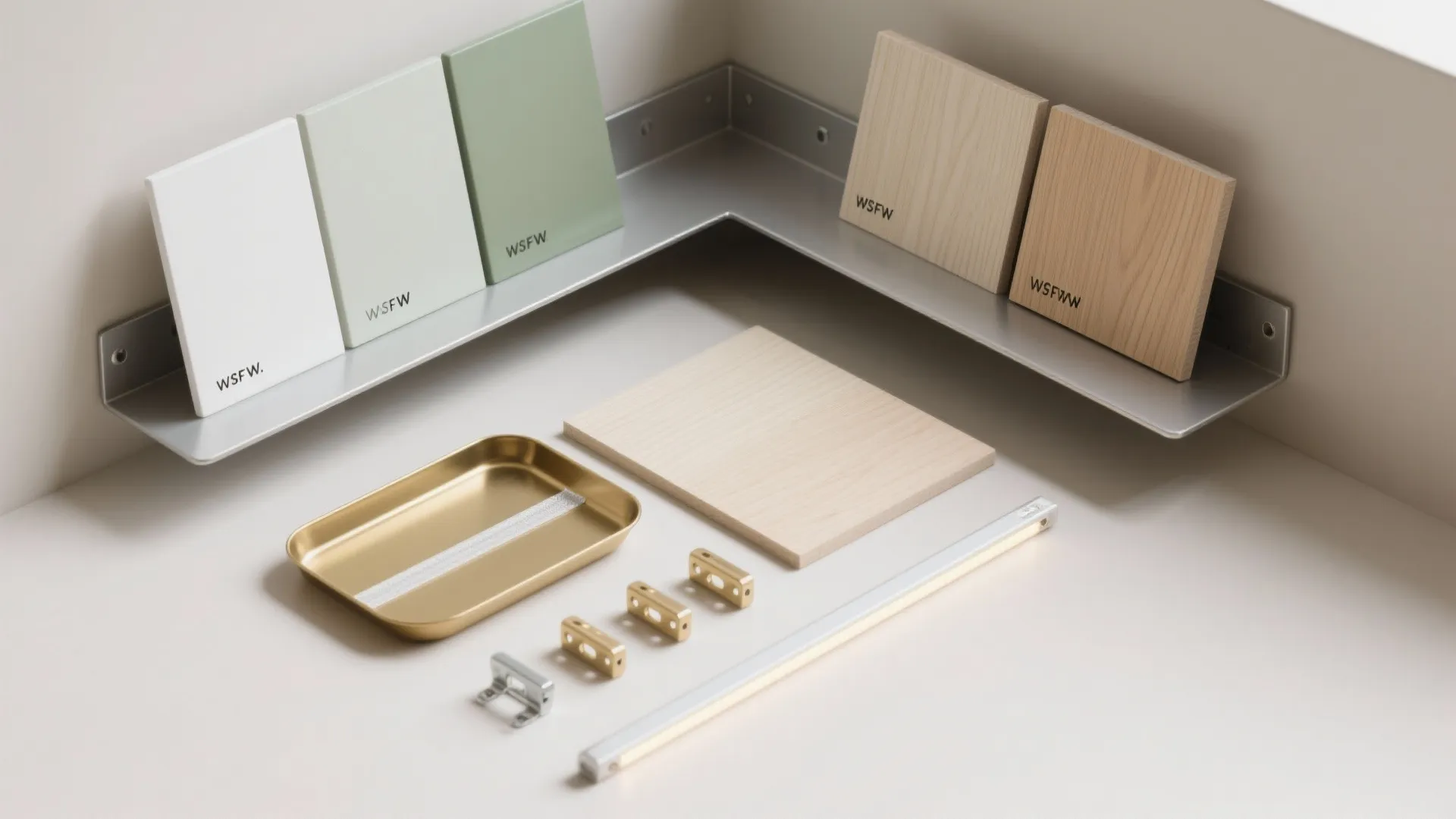 Slim Corner Shelves for Drop-Zone + Display