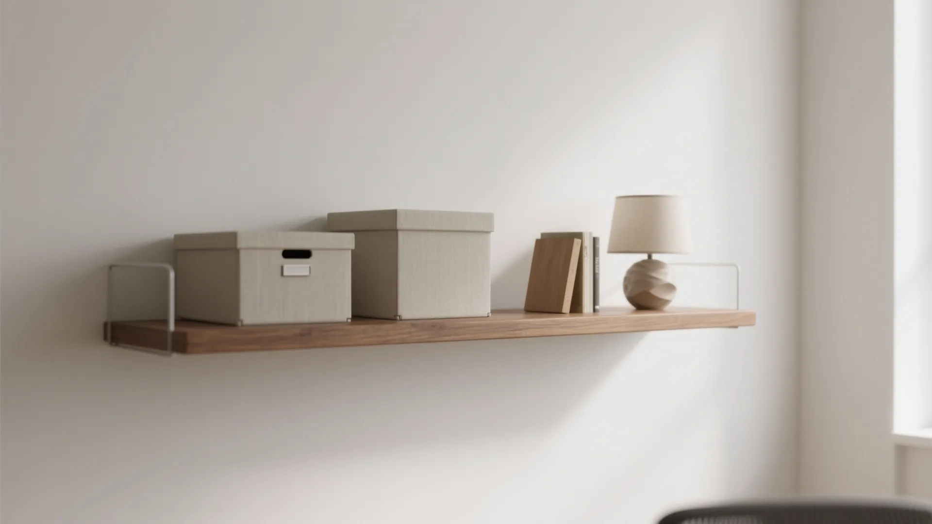 1. Minimalist Shelf Styling
