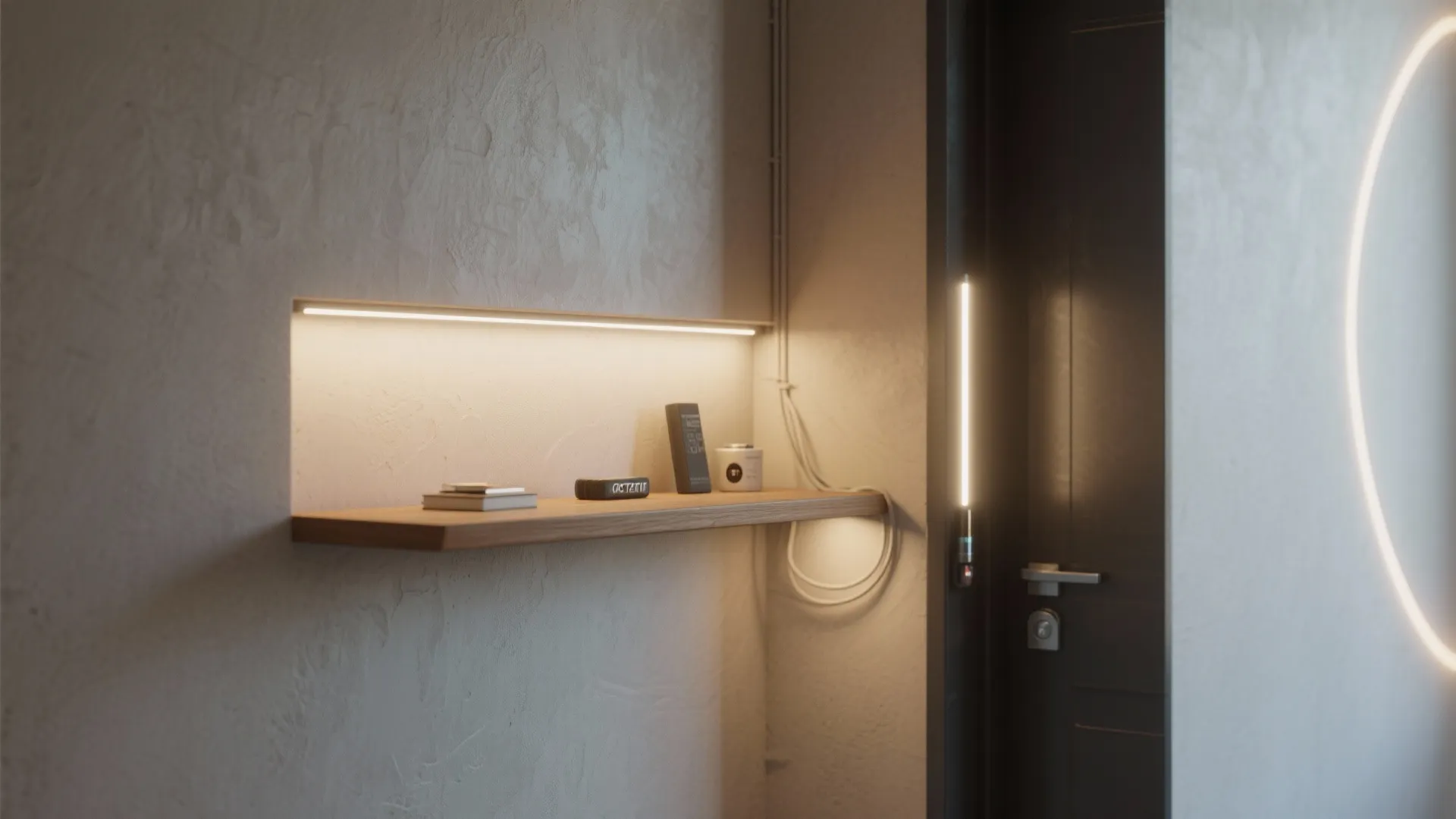 2. Wall-mounted Lightsaber Shelf Combo