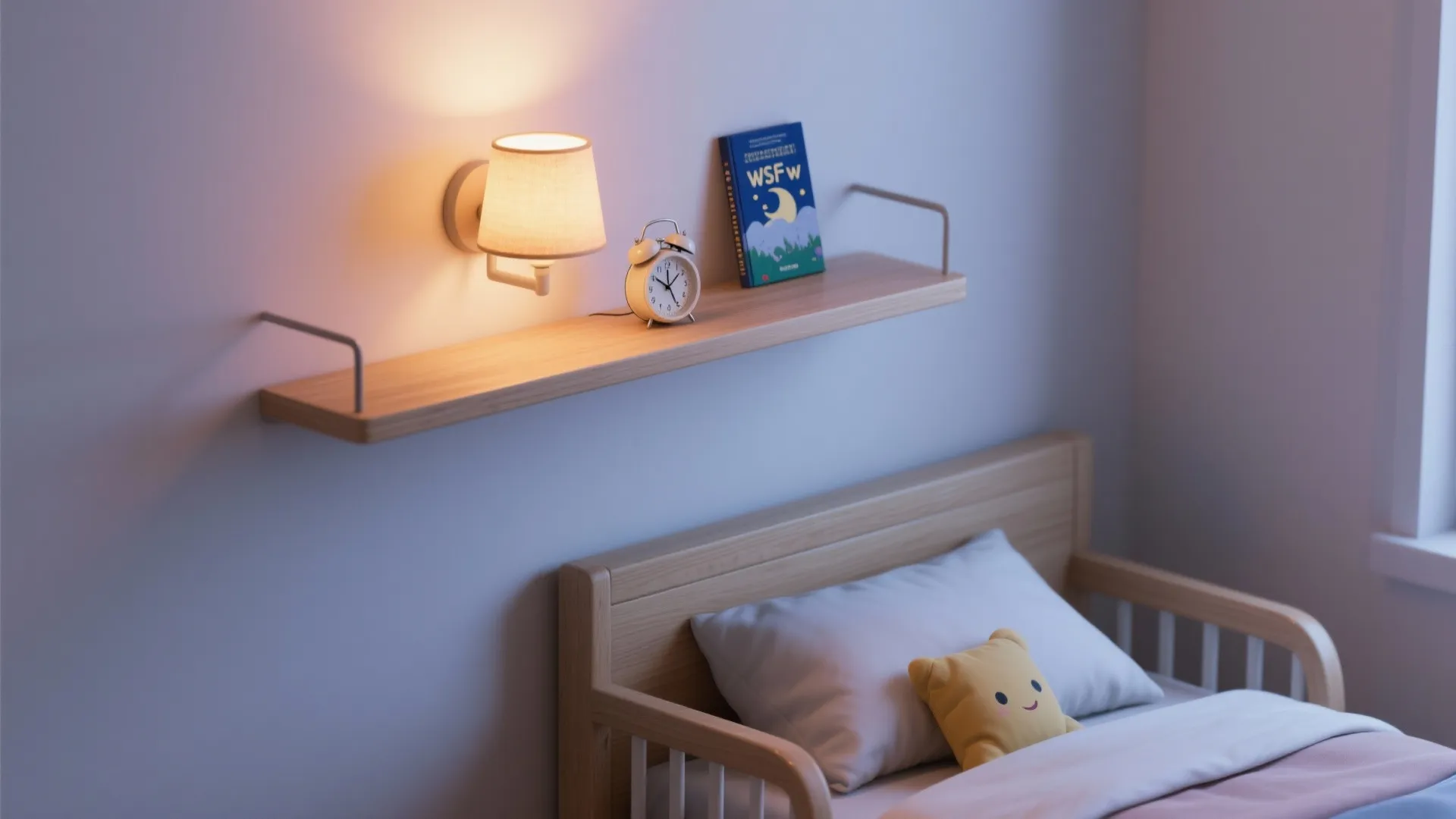 3. Integrated shelf sconces