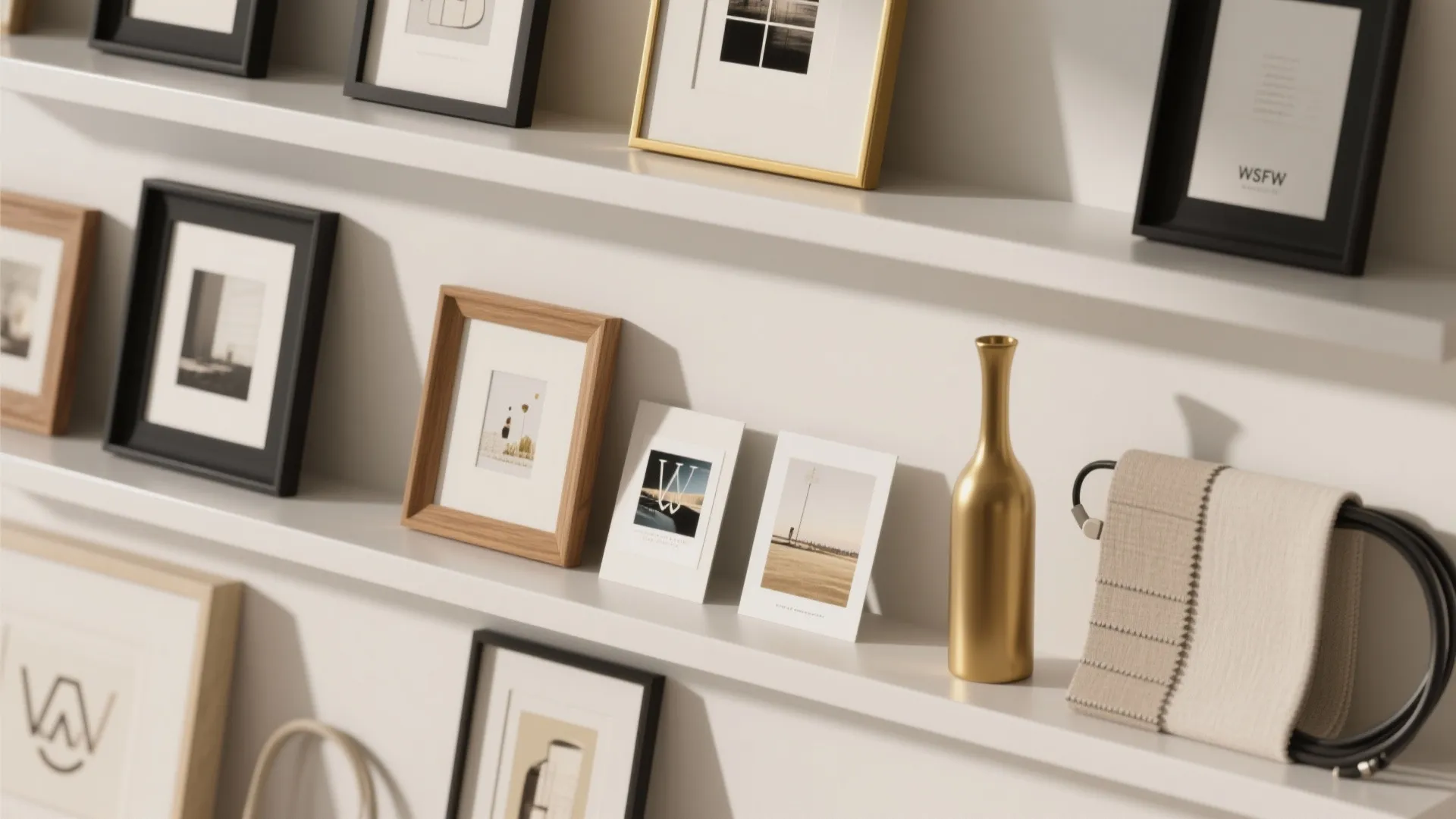 Slim Shelves for Rotating Art and Objects