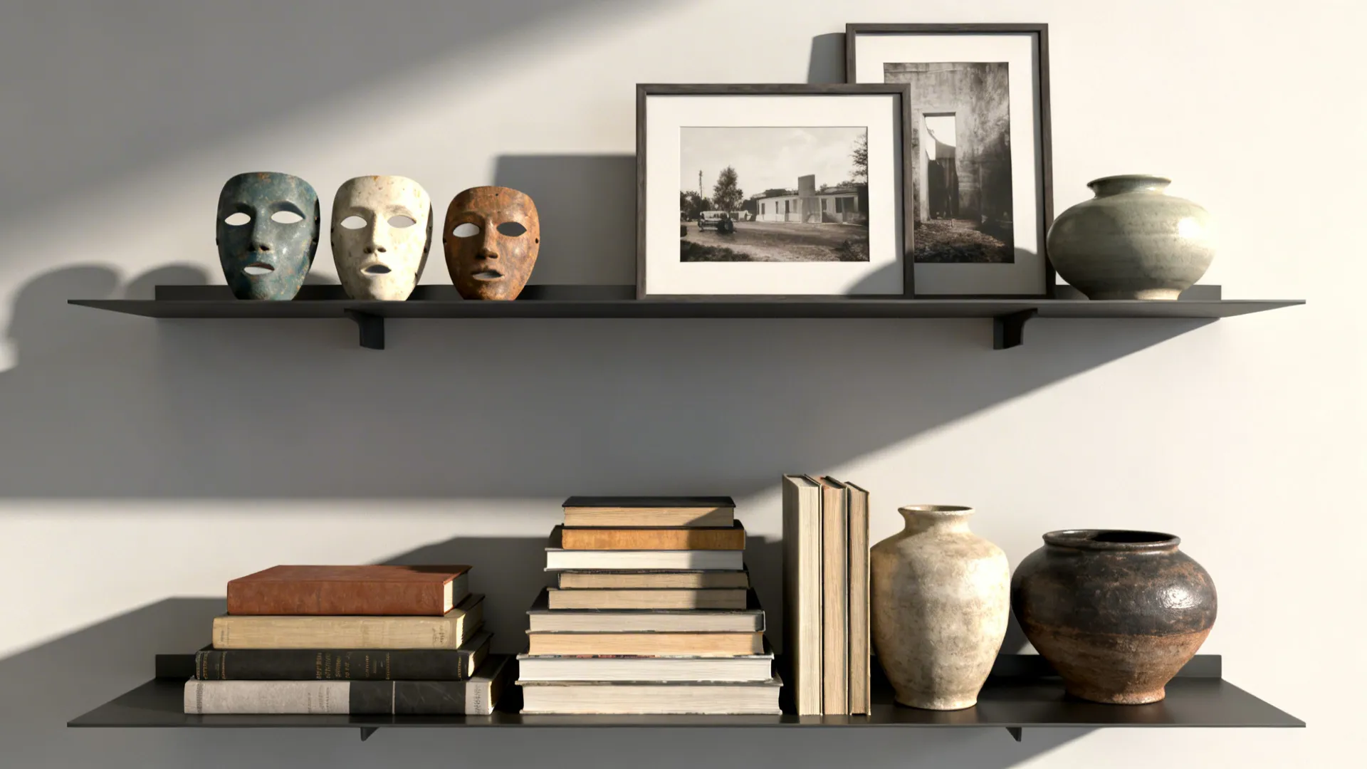 5. Mixed-Media Shelf Display