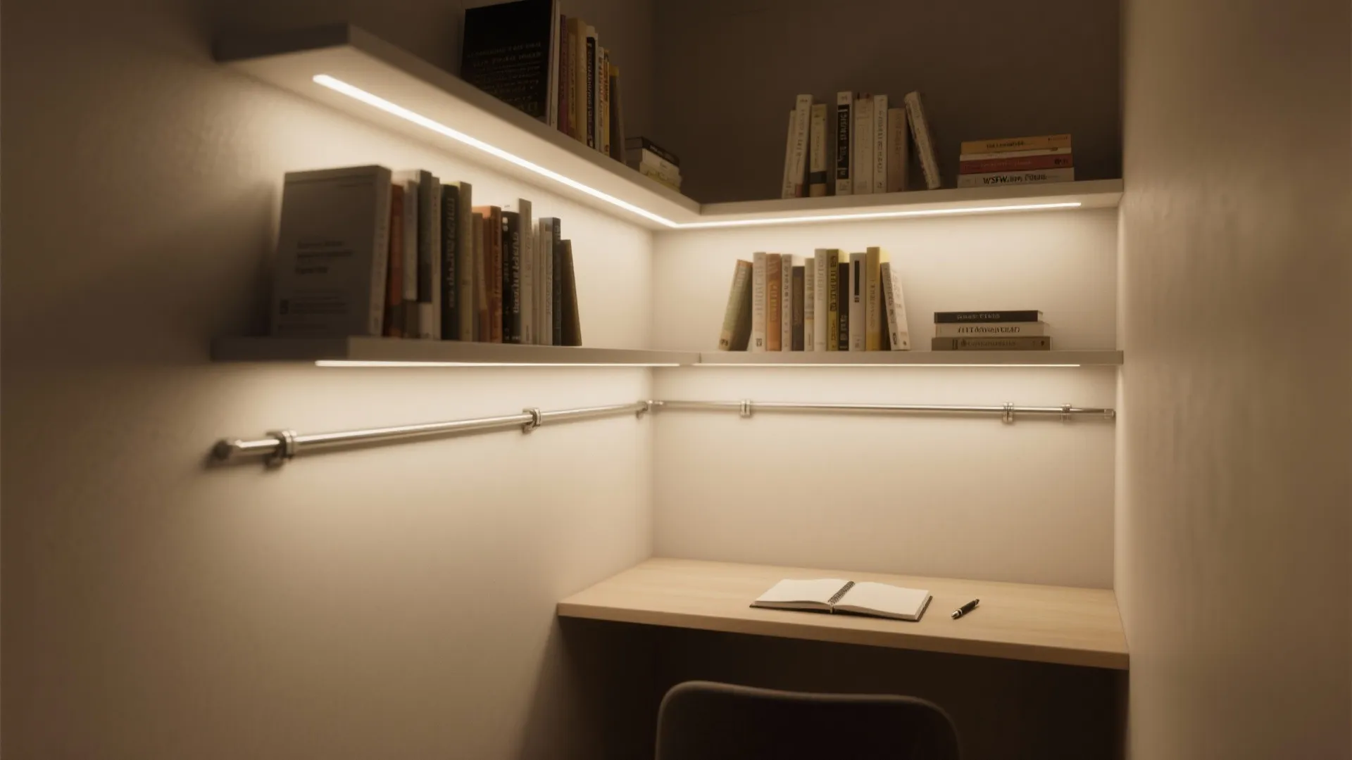 Wall Washing and Shelf Backlighting to Boost Focus