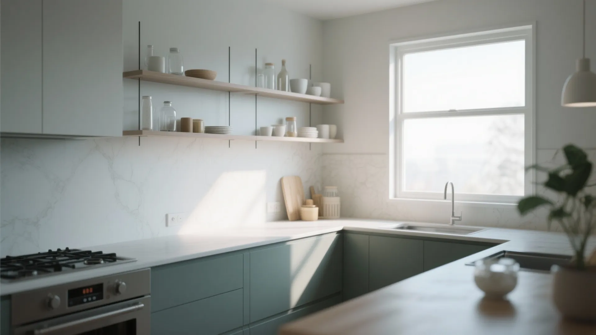 #8 Open Shelves Above Windows