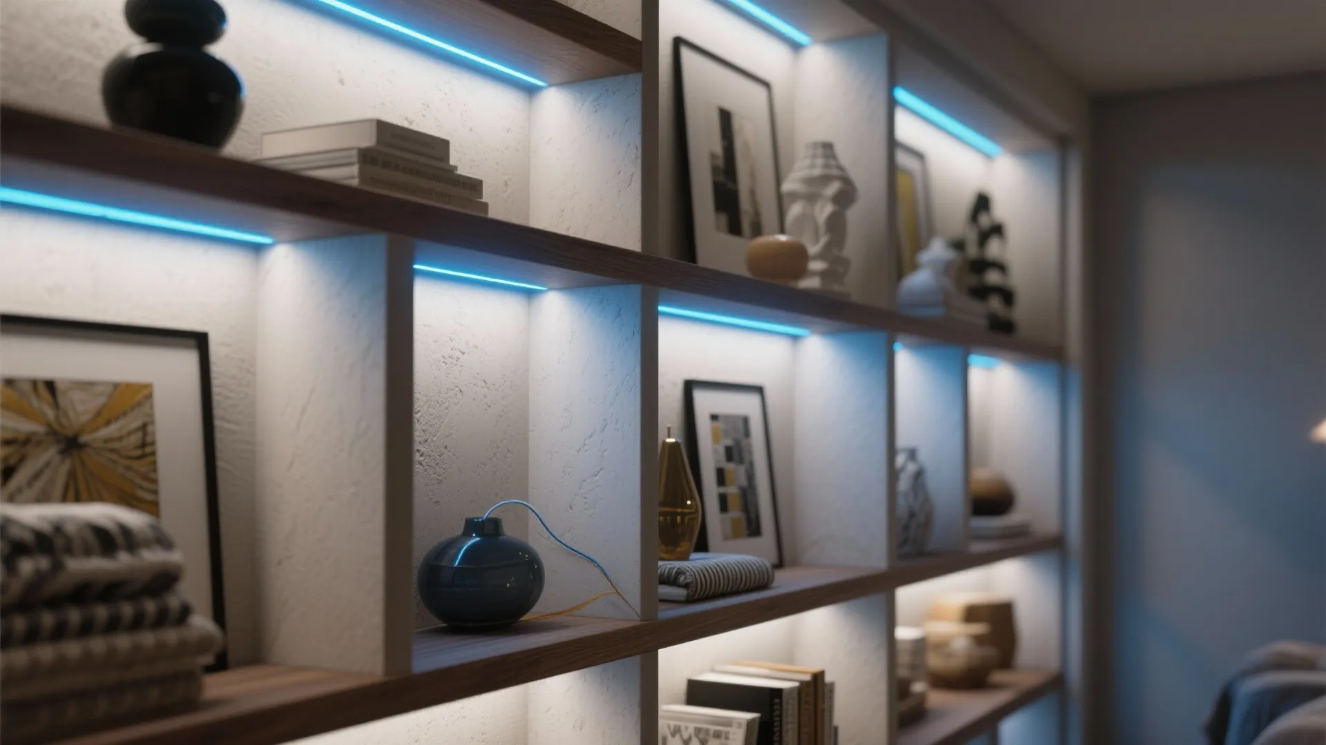 3. Accent Shelves and Niches