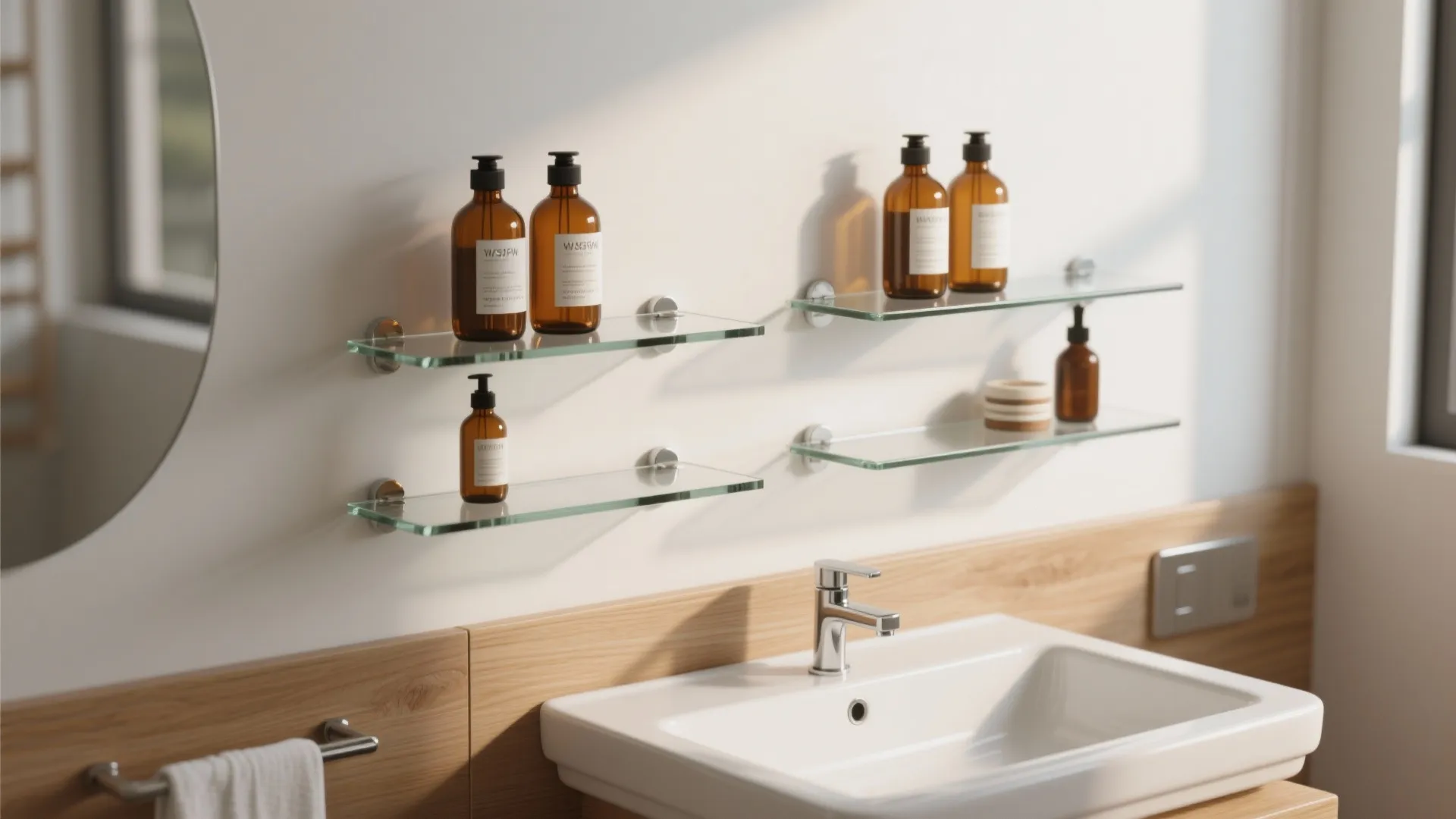 3. Functional decor: shelves that obey the rules