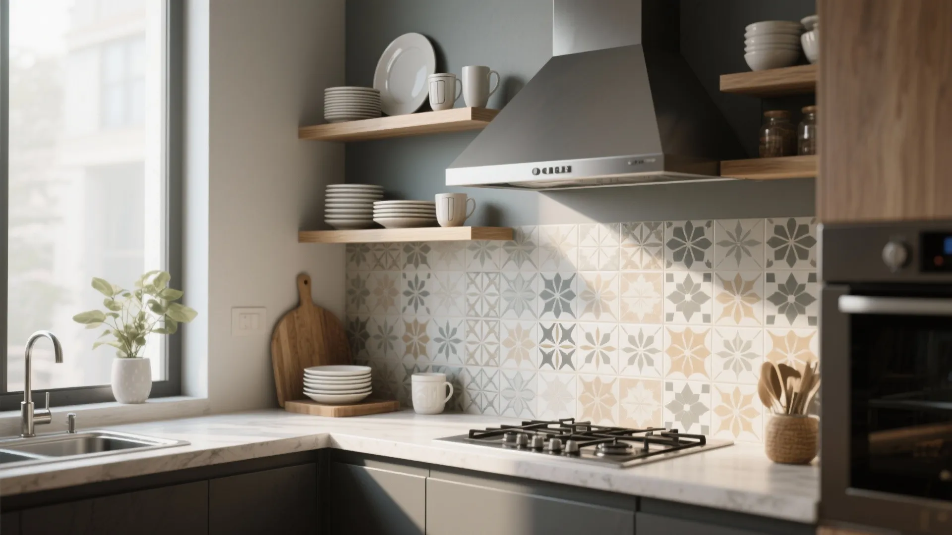 8. Integrate with Tile Backsplash
