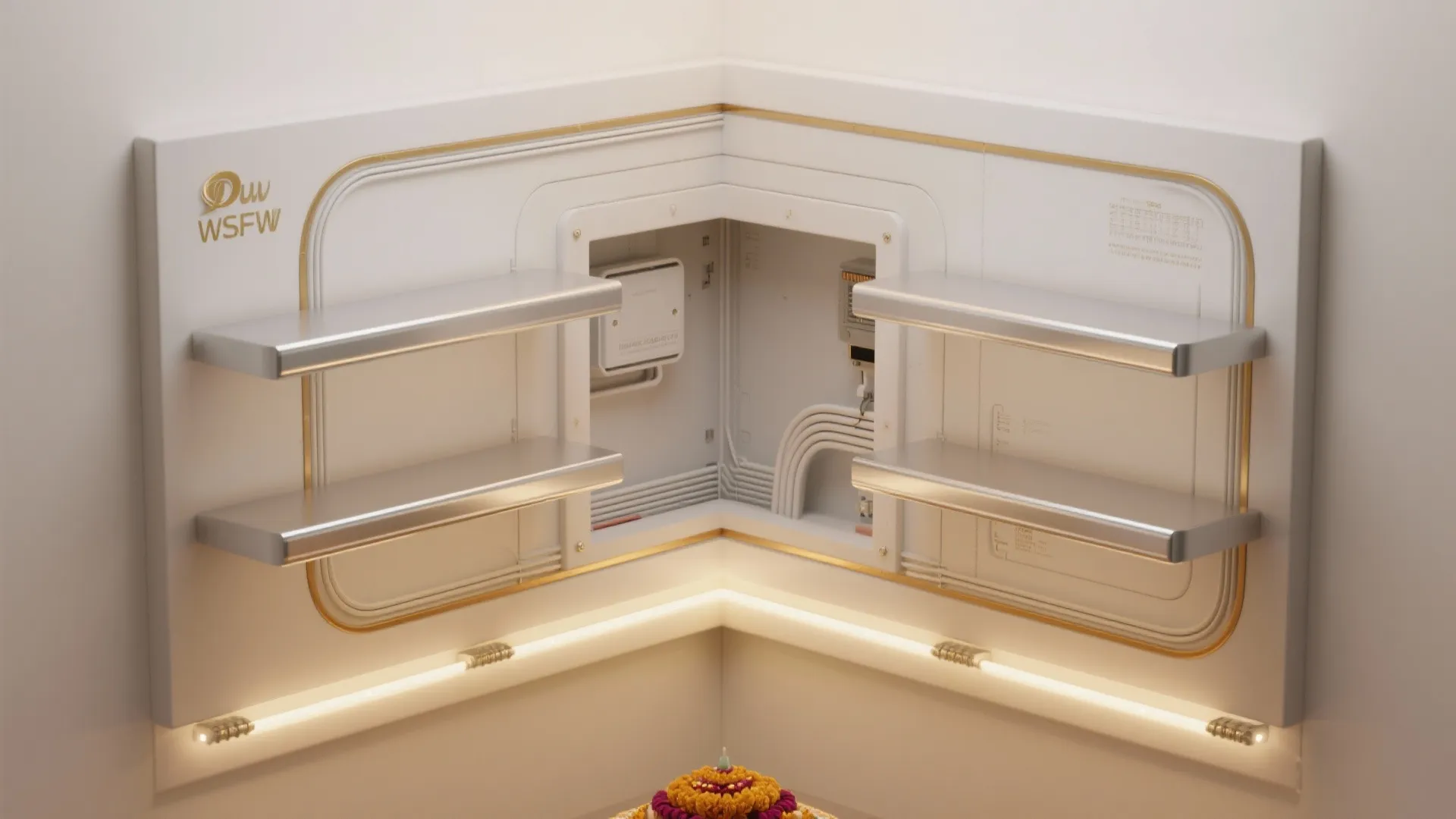 Floating POP Shelves with Concealed Wiring