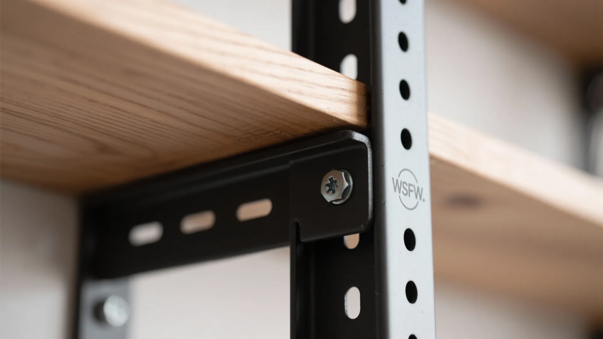 Wall-Mounted Iron Shelving Systems with Wood Accents