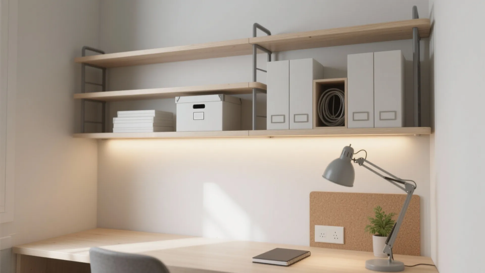 [Section: 灵感列表] Minimalist Study Shelving