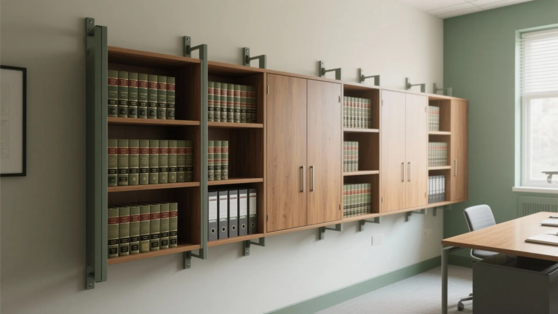 Streamlined Shelving for Heavy Casebooks