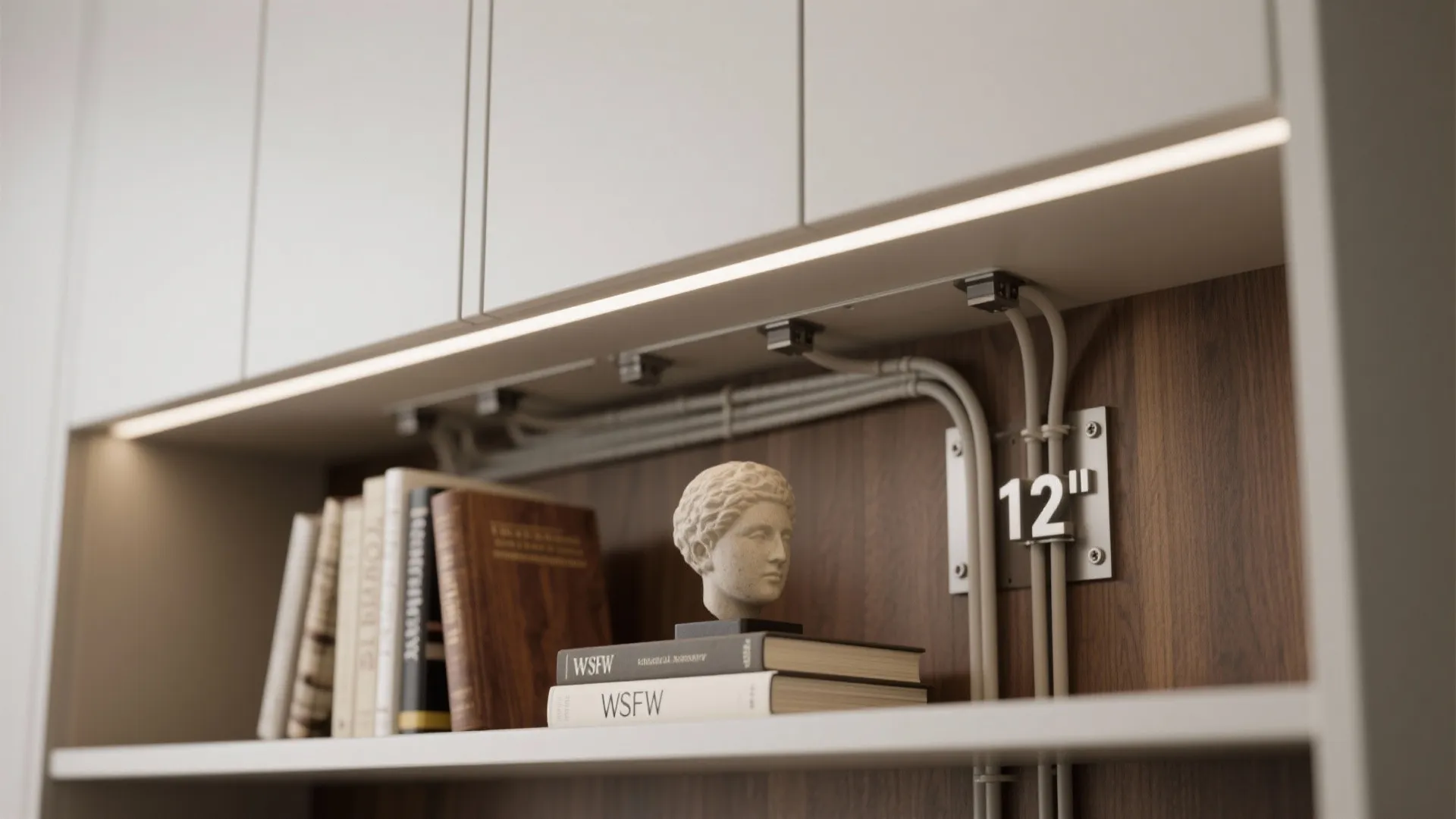 Vertical storage that doubles as display