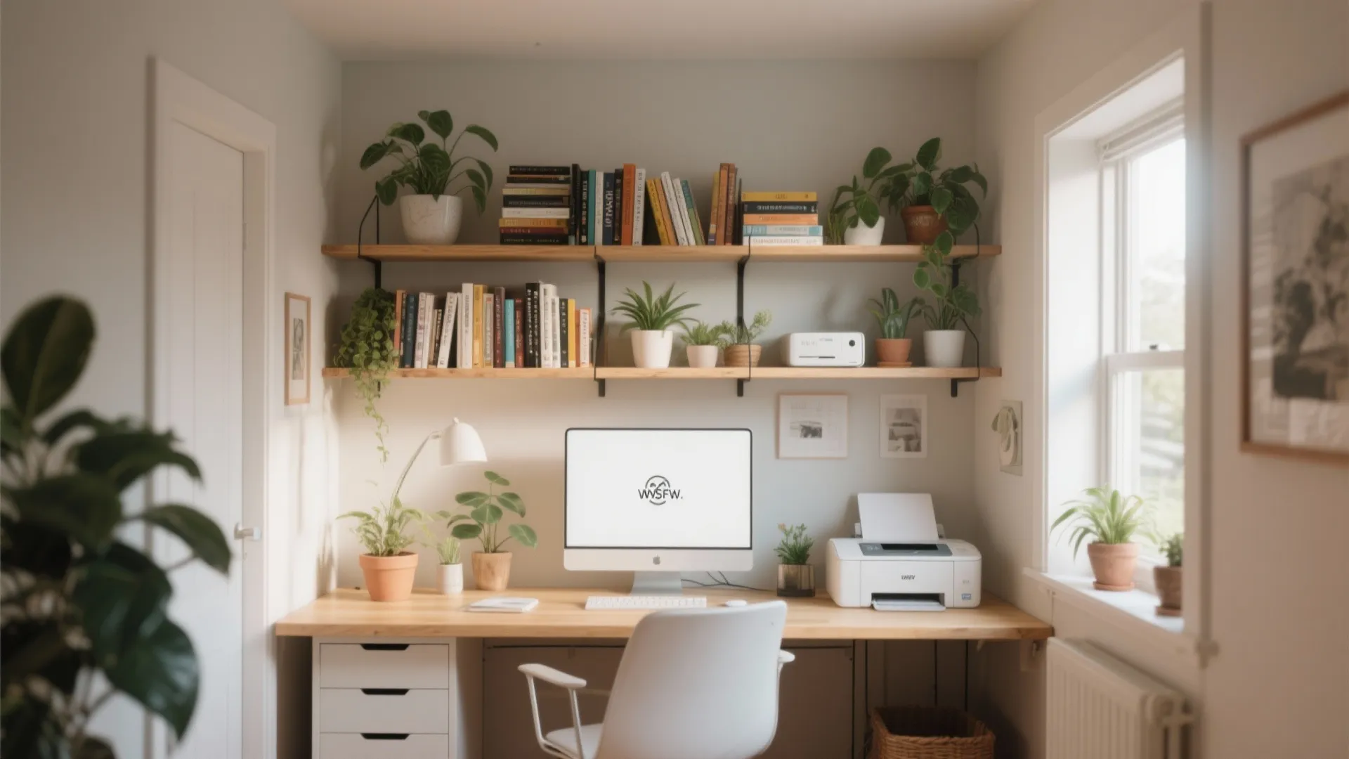2. Shelving Over Desk