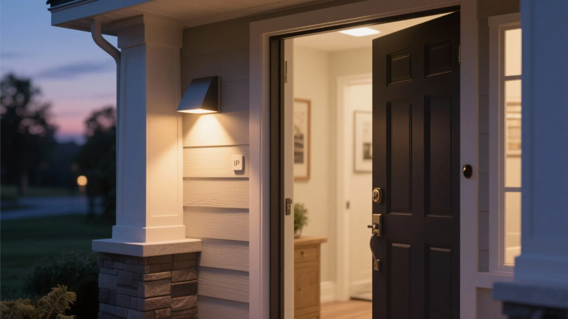 Shielded Warm Glow at the Entry